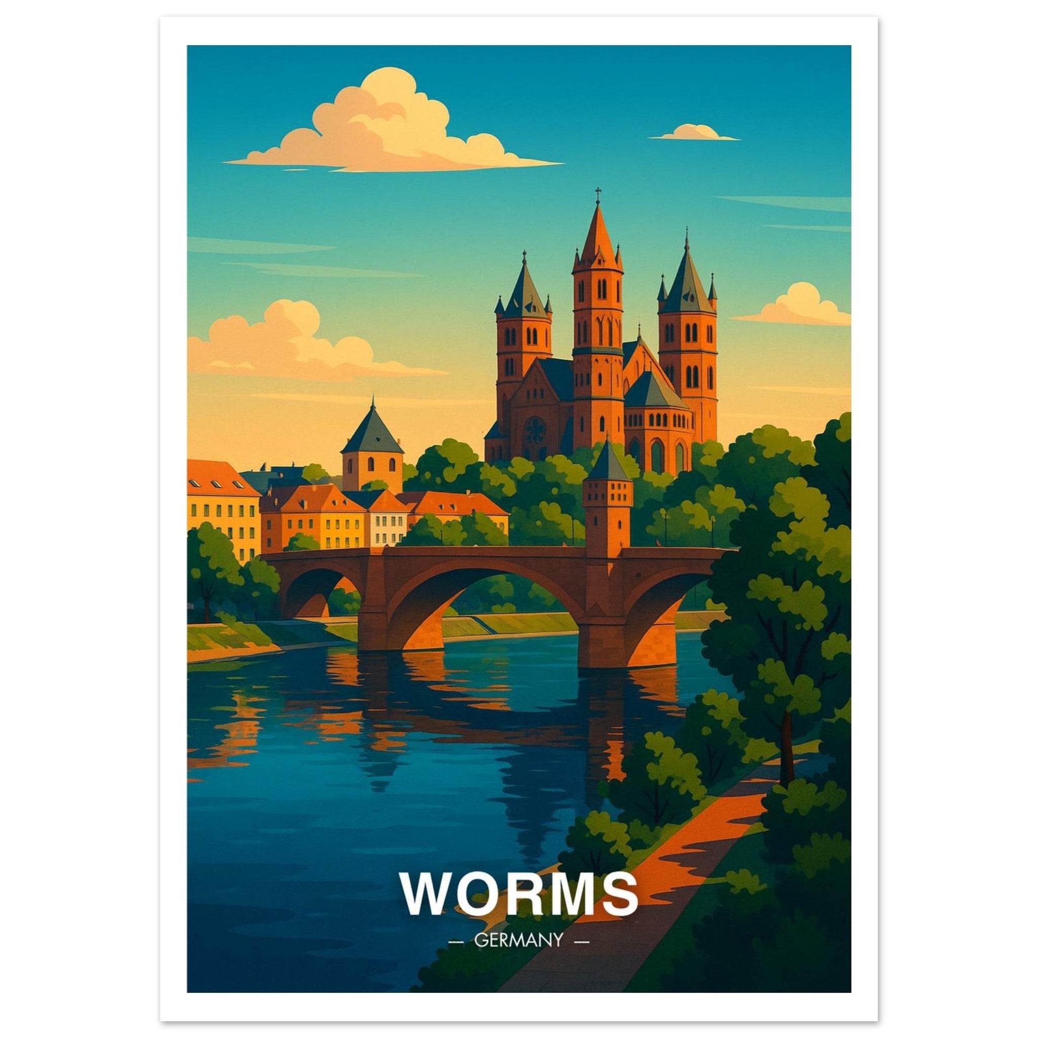 Worms Poster - Geoprints