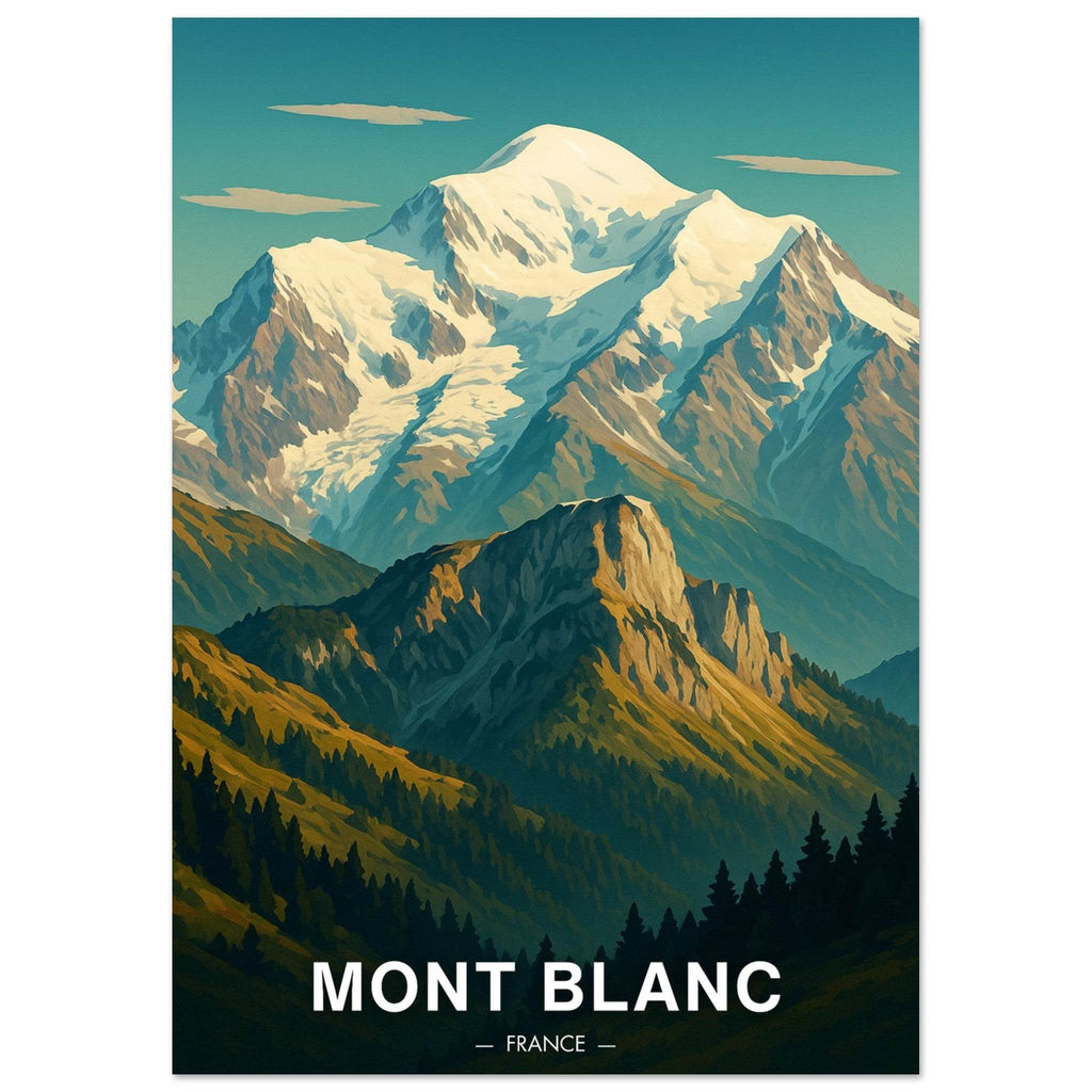 Mont Blanc Poster - Geoprints