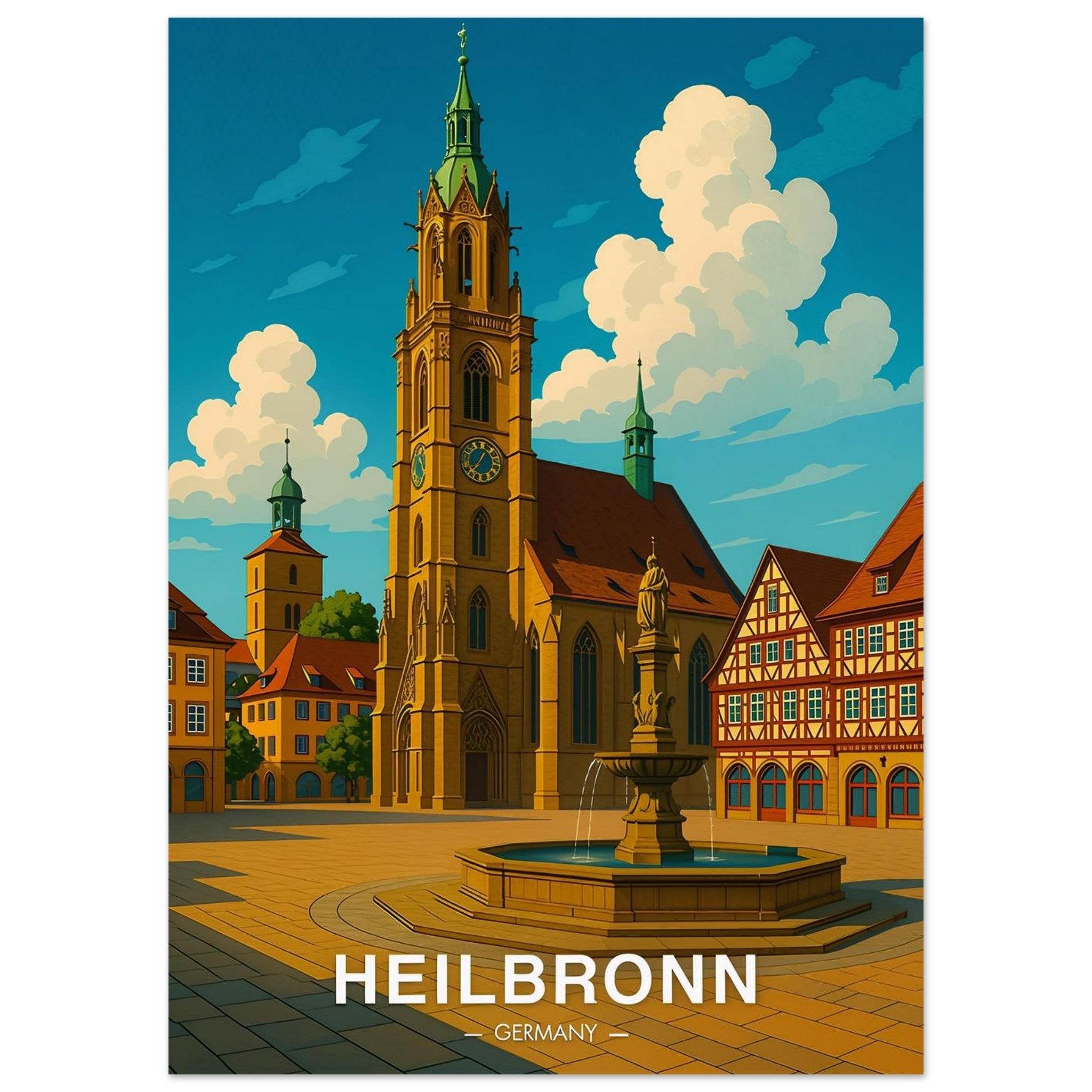 Heilbronn Poster - Geoprints