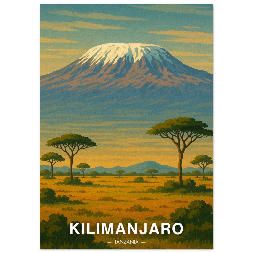 Kilimandscharo Poster - Geoprints