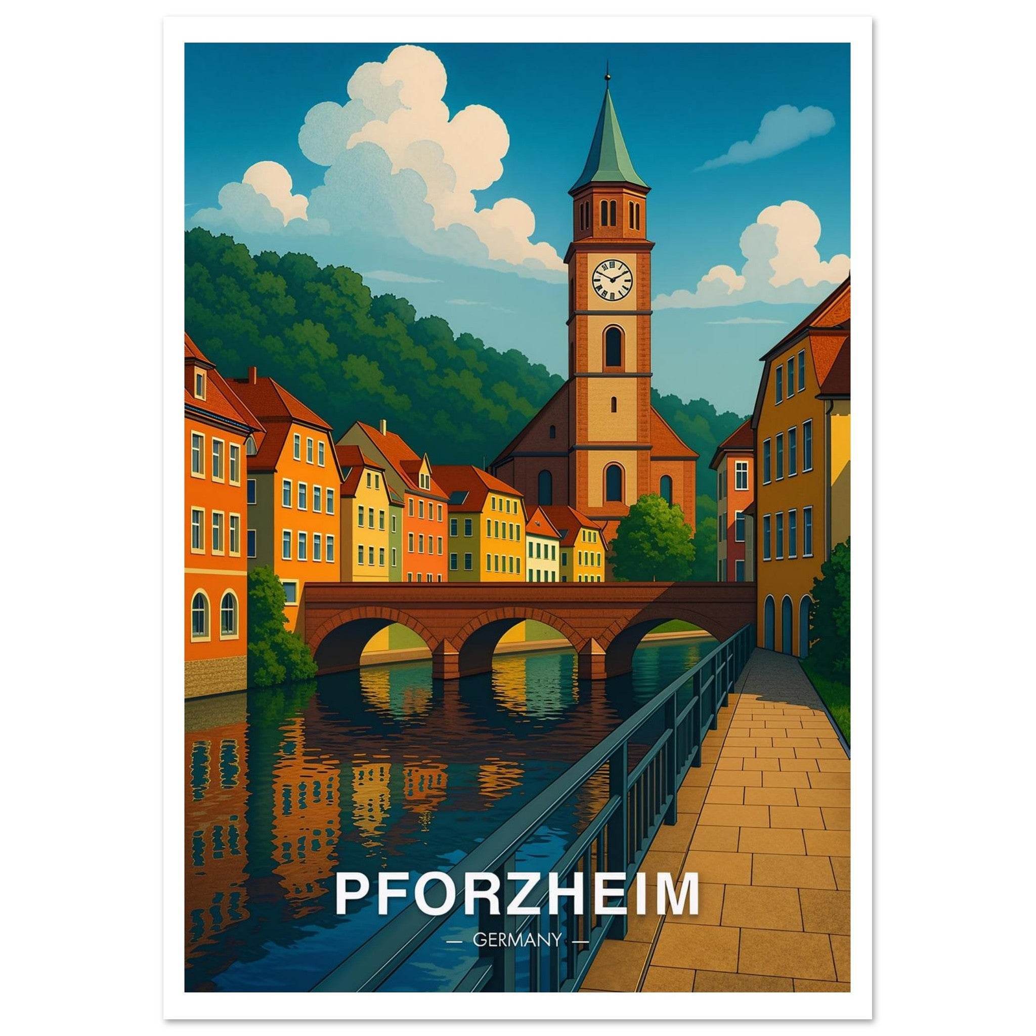 Pforzheim Poster - Geoprints