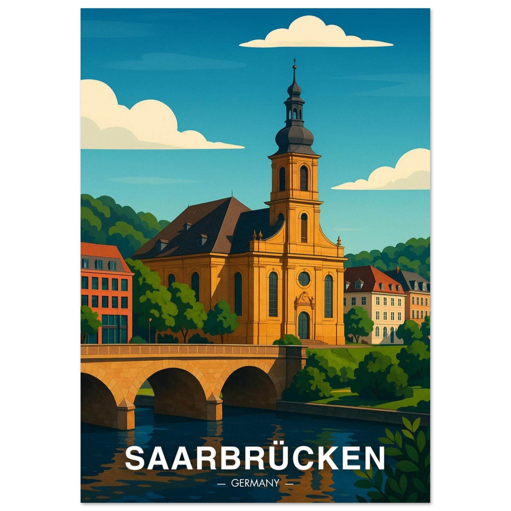 Saarbrücken Poster - Geoprints