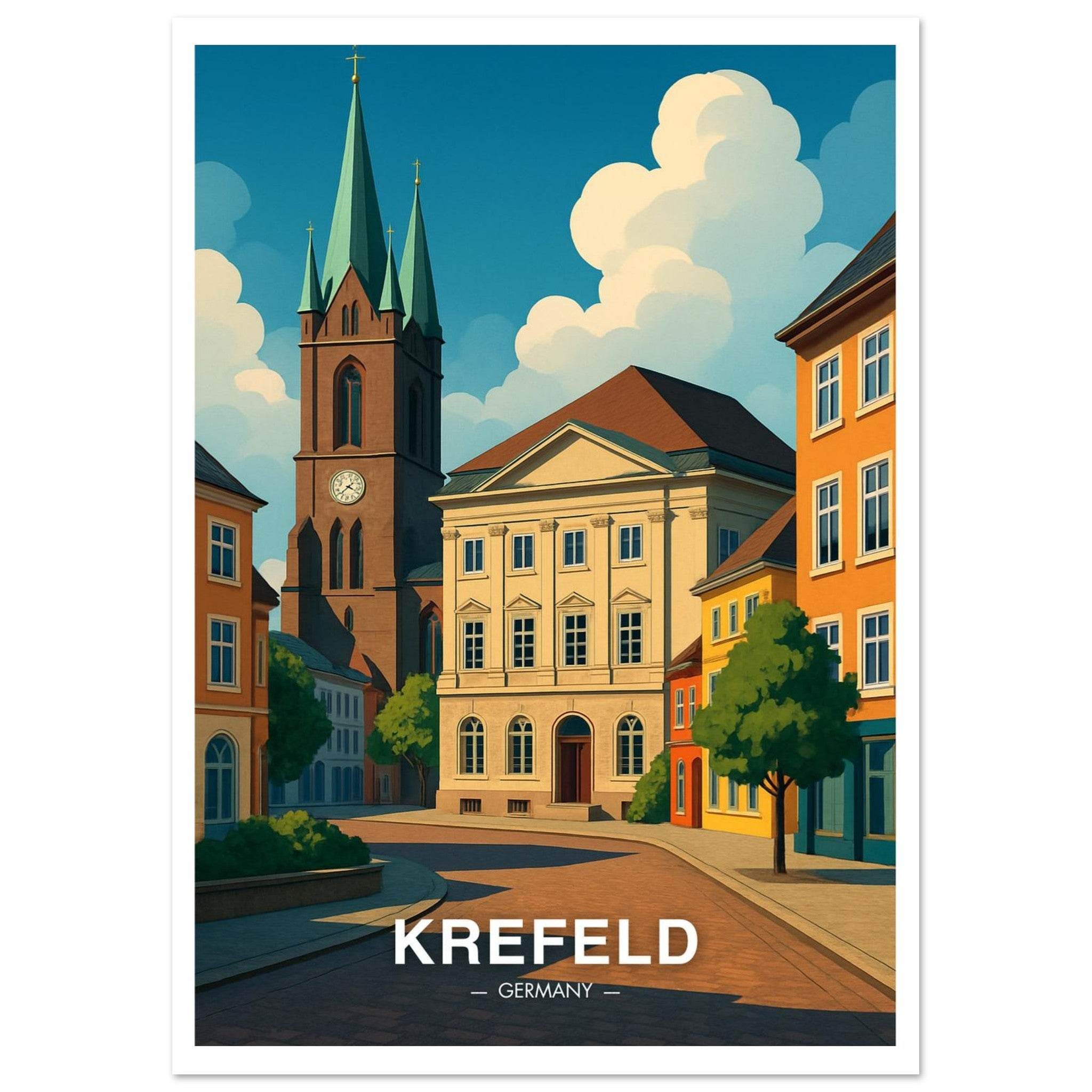 Krefeld Poster - Geoprints