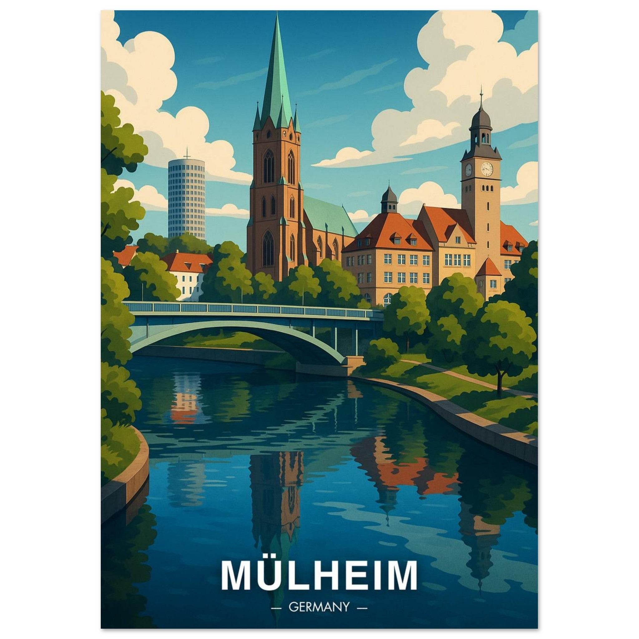 Mülheim Poster - Geoprints