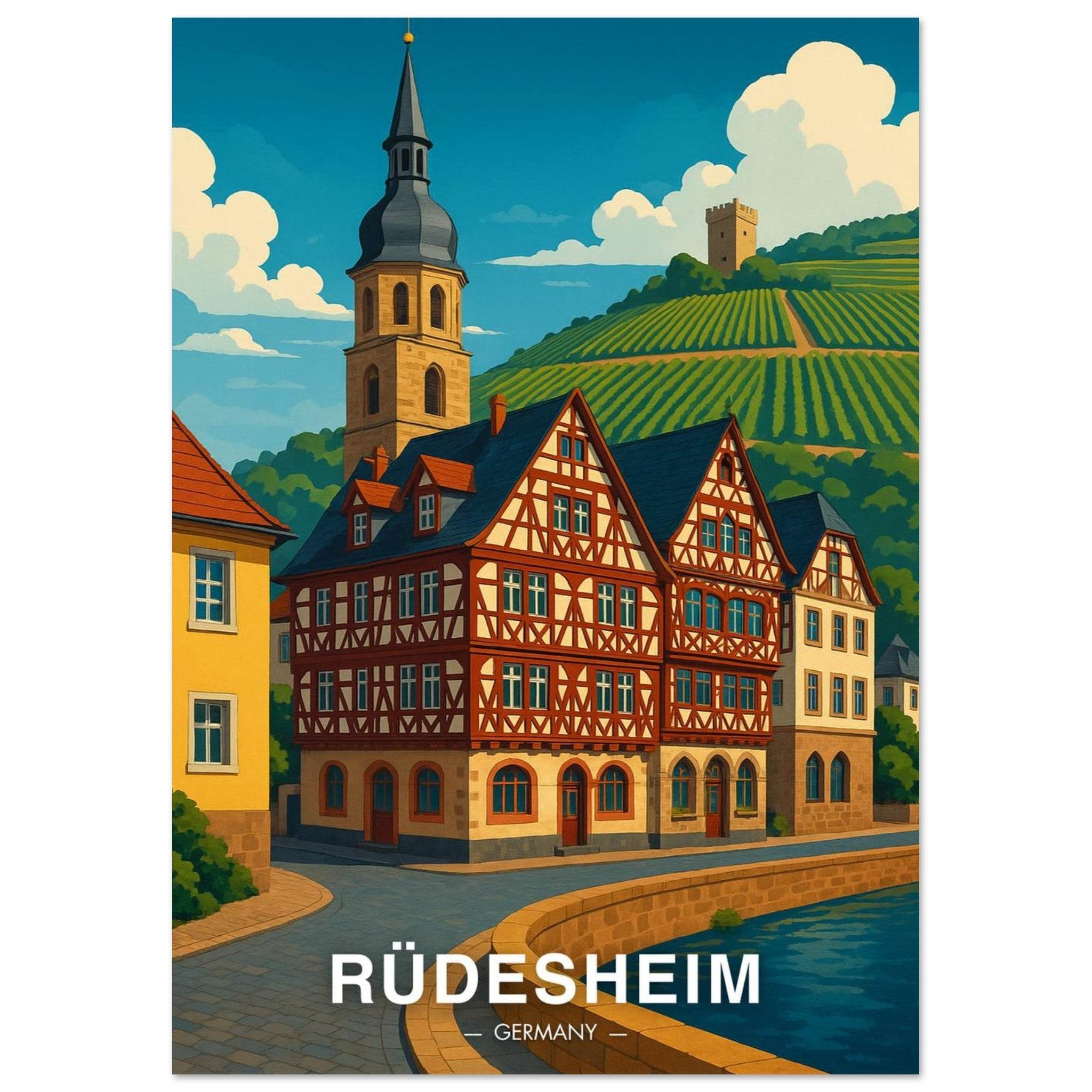 Rüdesheim Poster - Geoprints