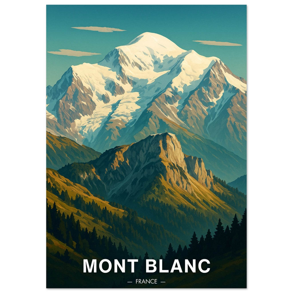 Mont Blanc Poster - Geoprints