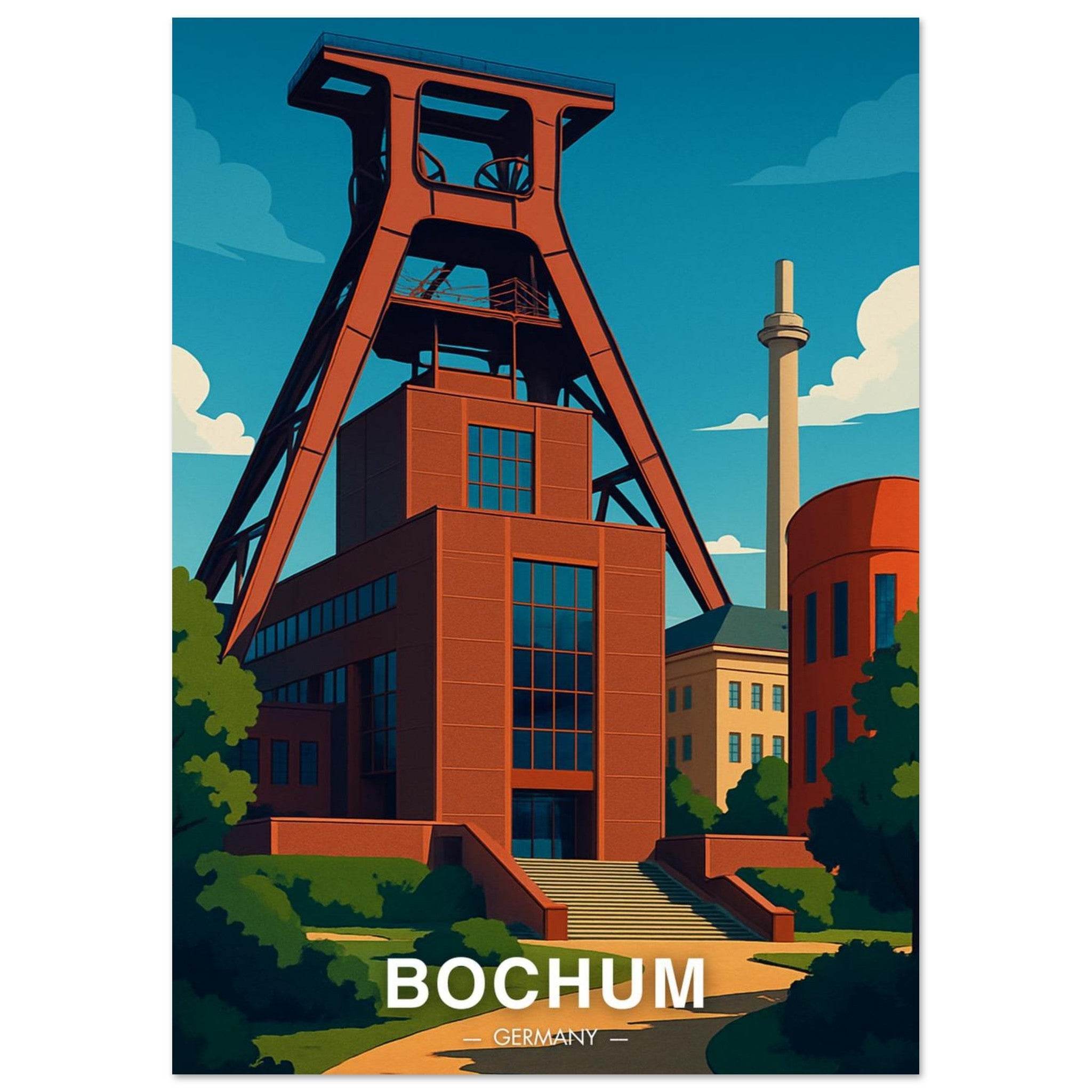 Bochum Poster - Geoprints