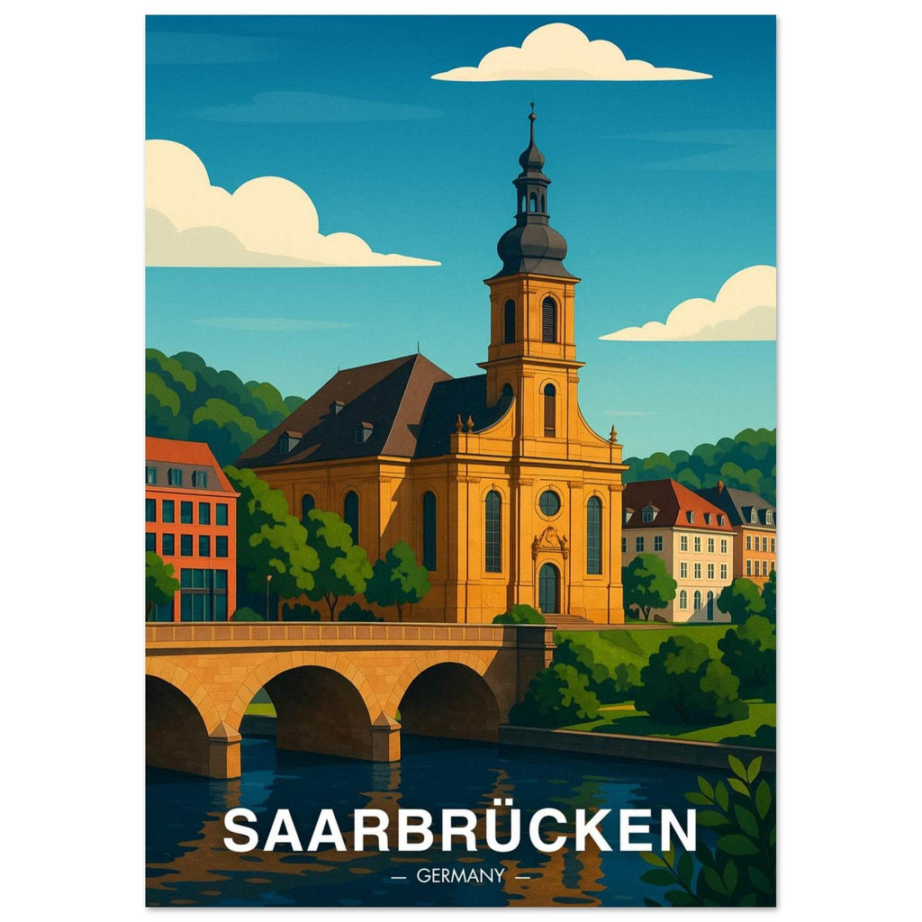 Saarbrücken Poster - Geoprints
