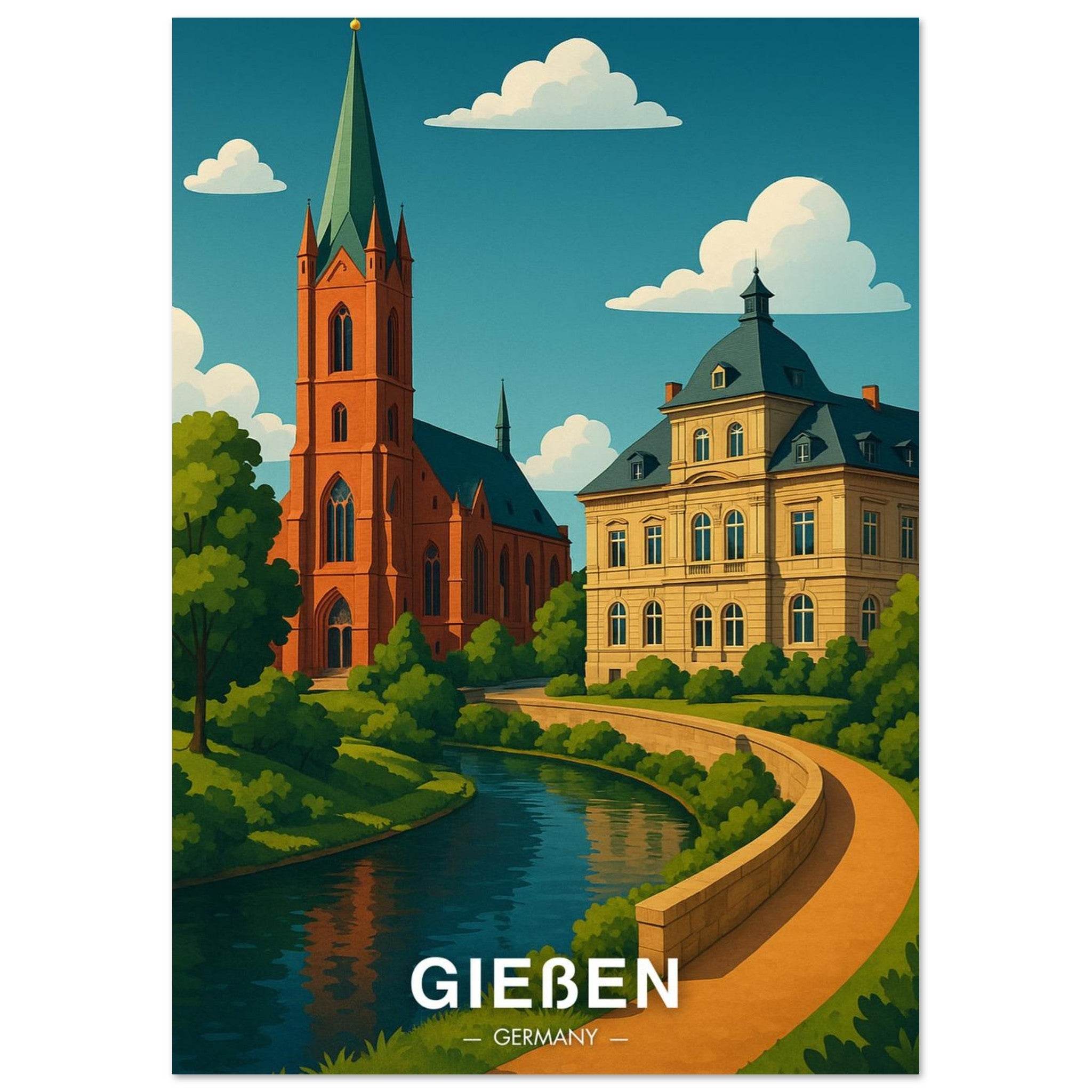 Gießen Poster - Geoprints