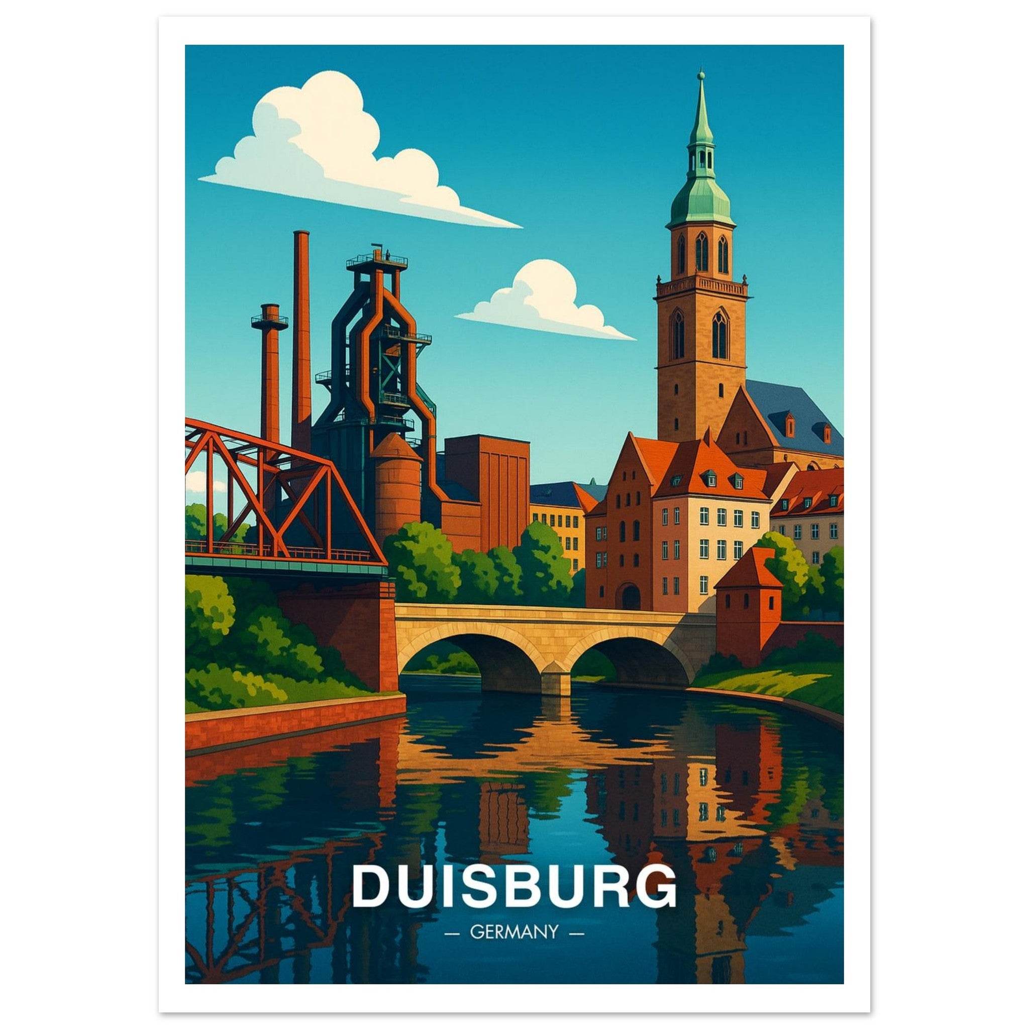 Duisburg Poster - Geoprints