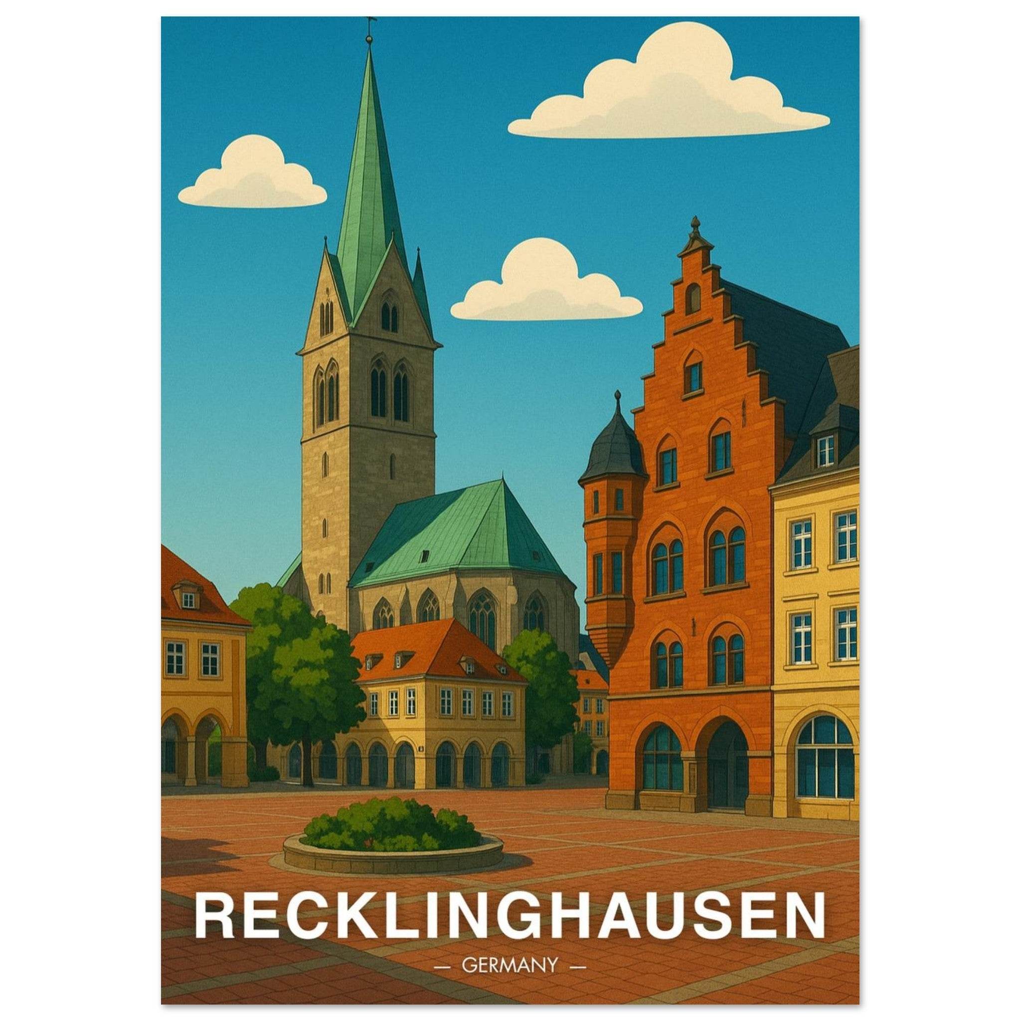 Recklinghausen Poster - Geoprints