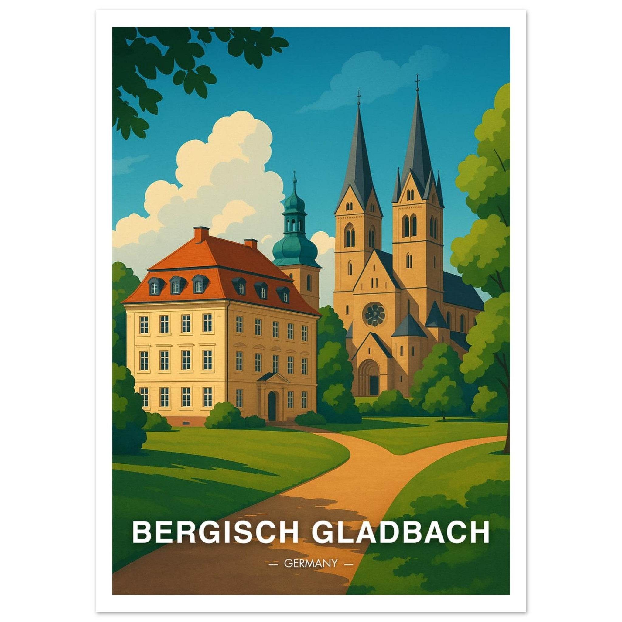 Bergisch Gladbach Poster - Geoprints