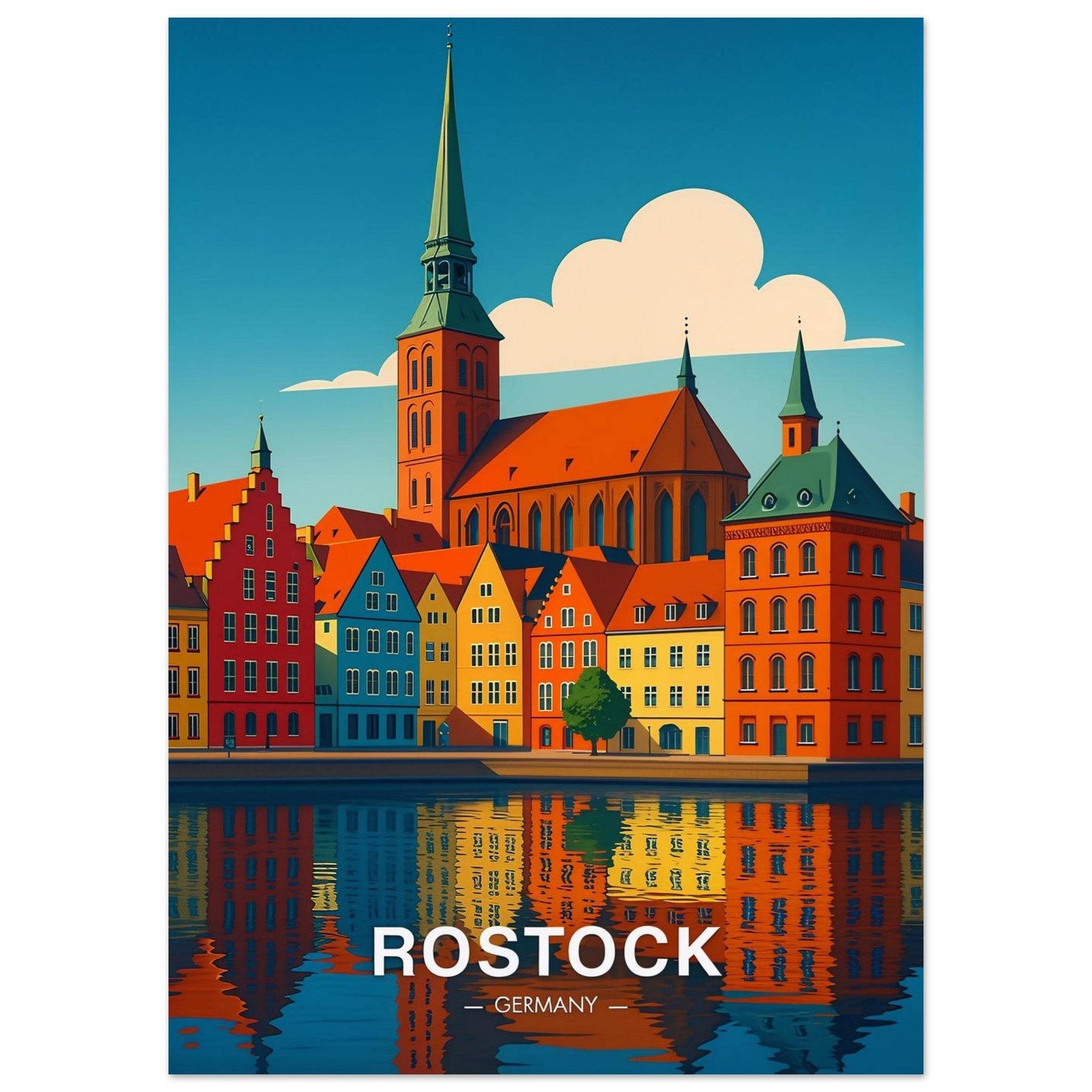 Rostock Poster - Geoprints