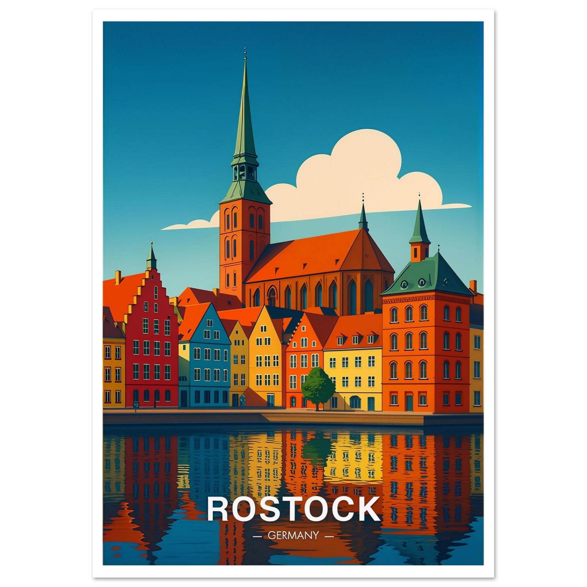 Rostock Poster - Geoprints