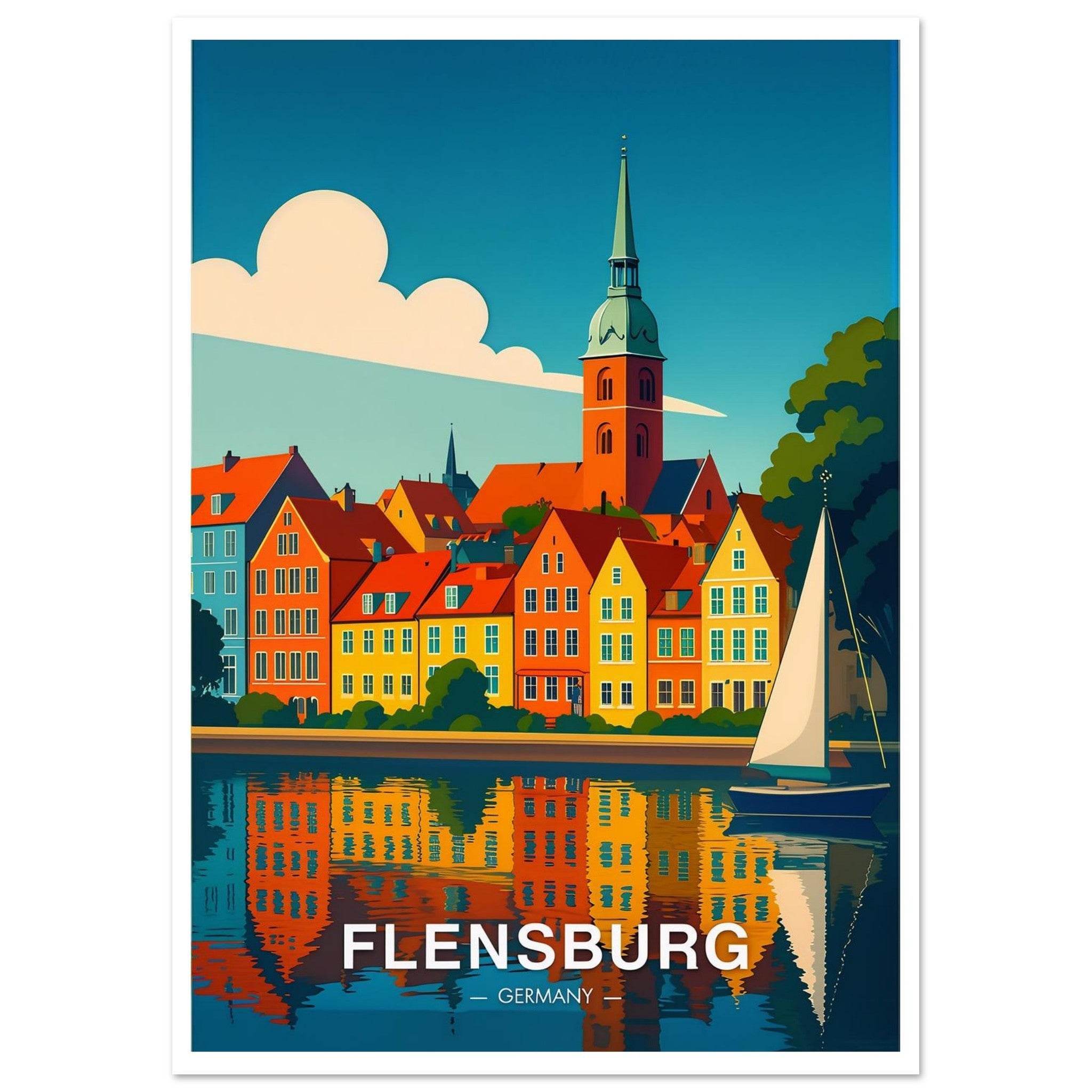 Flensburg Poster - Geoprints