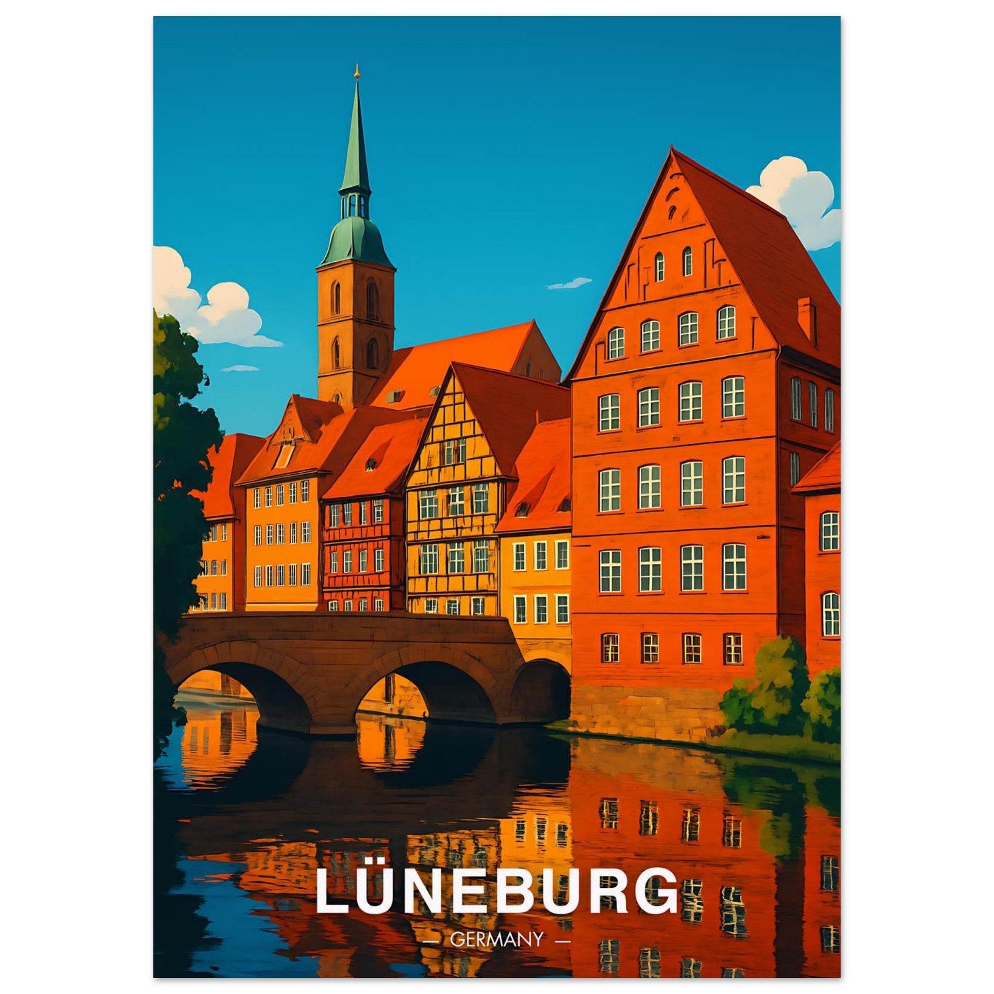 Lüneburg Poster - Geoprints