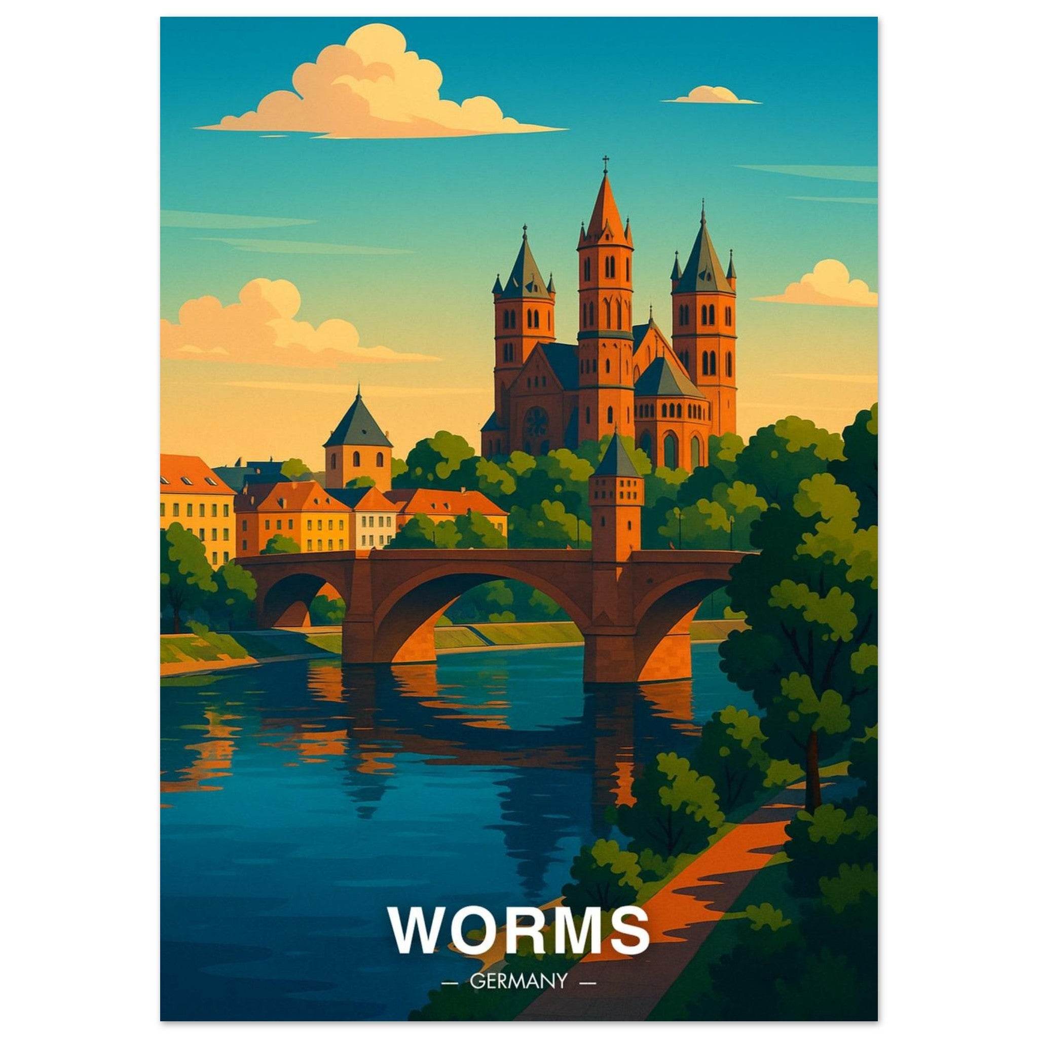 Worms Poster - Geoprints