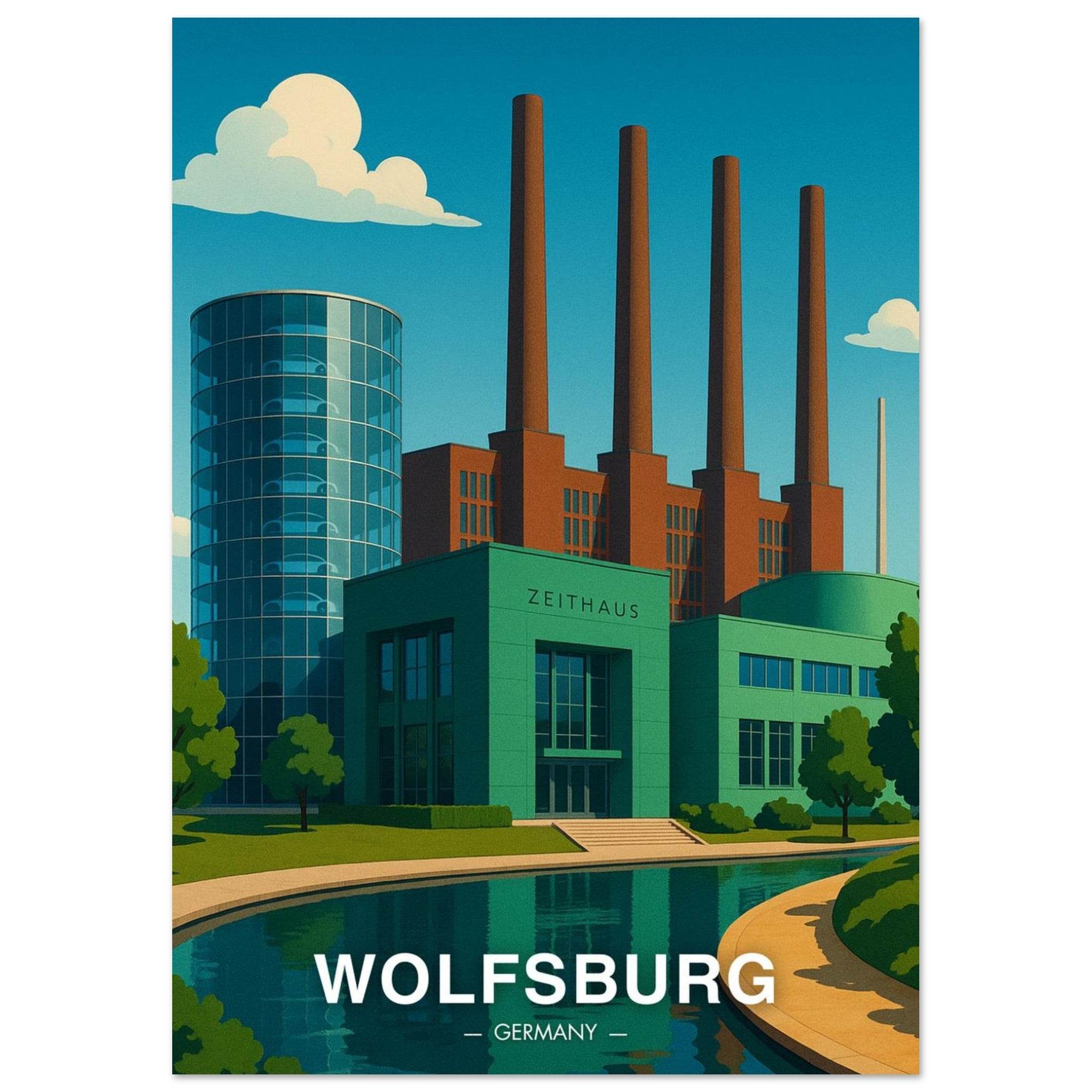 Wolfsburg Poster - Geoprints