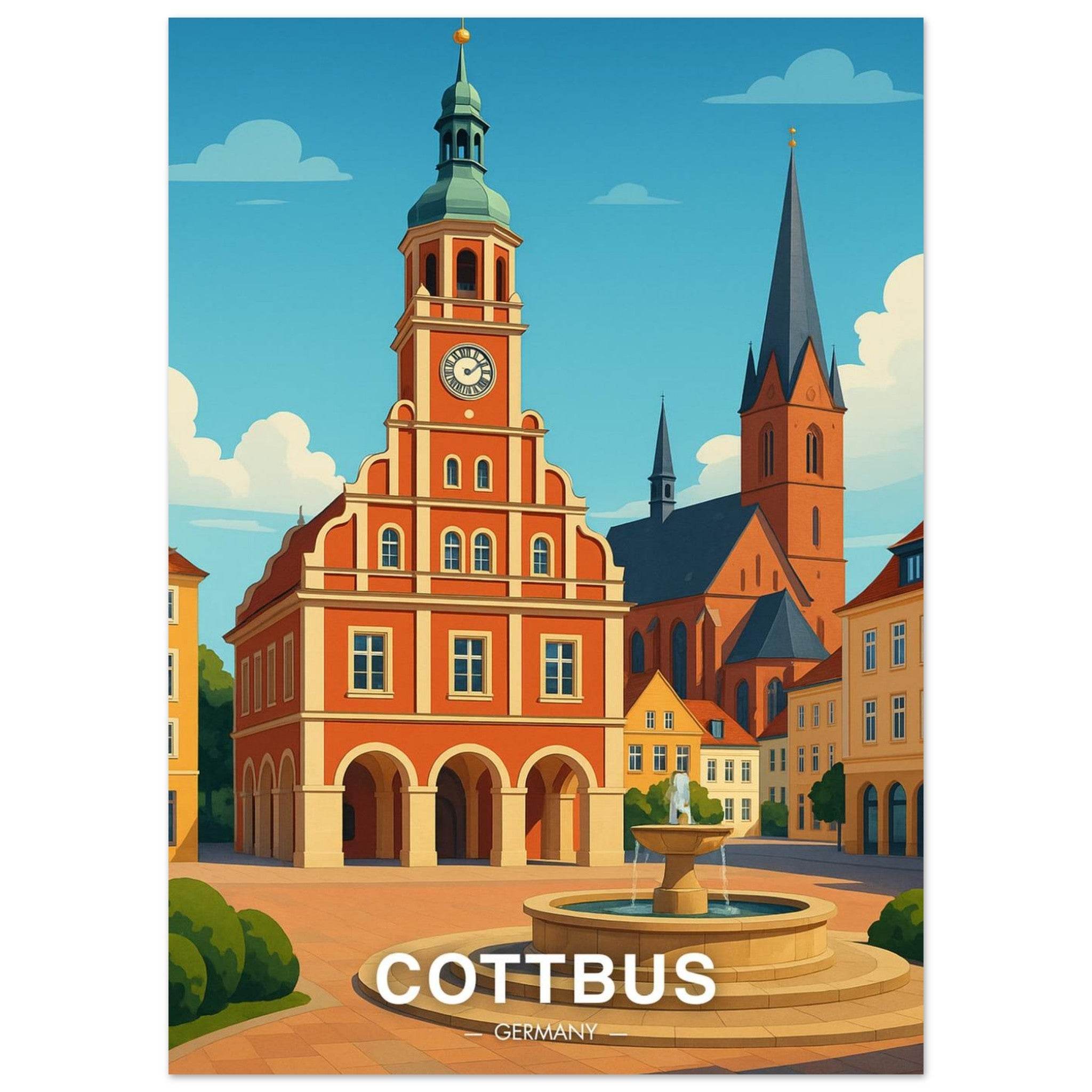 Cottbus Poster - Geoprints