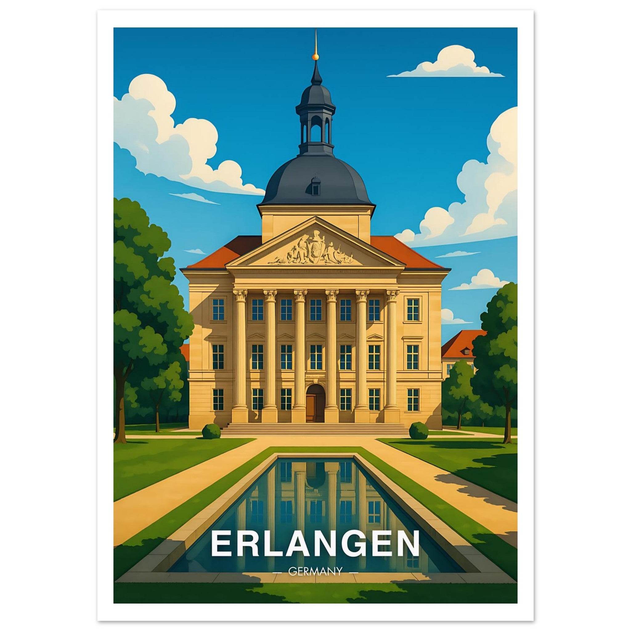Erlangen Poster - Geoprints