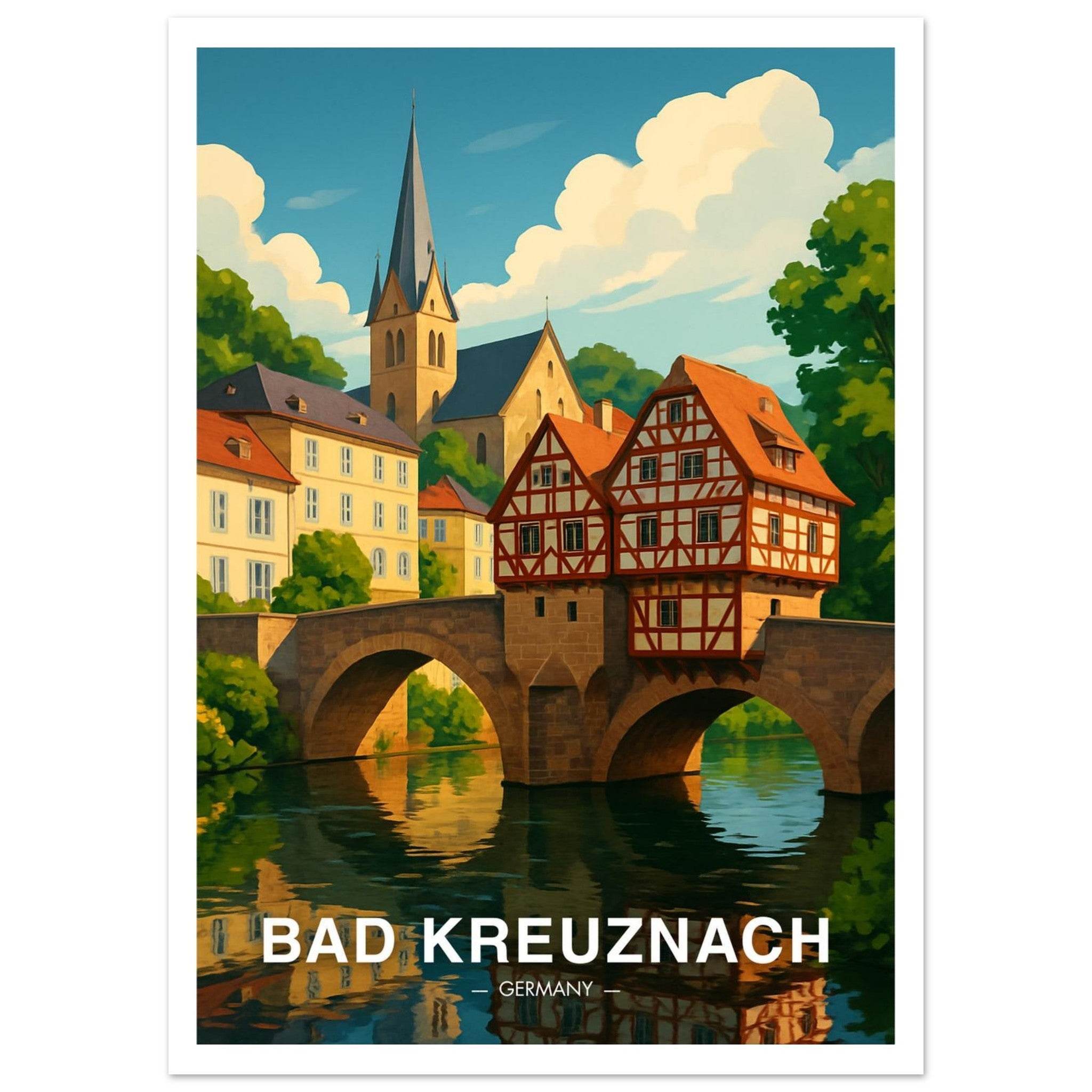 Bad Kreuznach Poster - Geoprints
