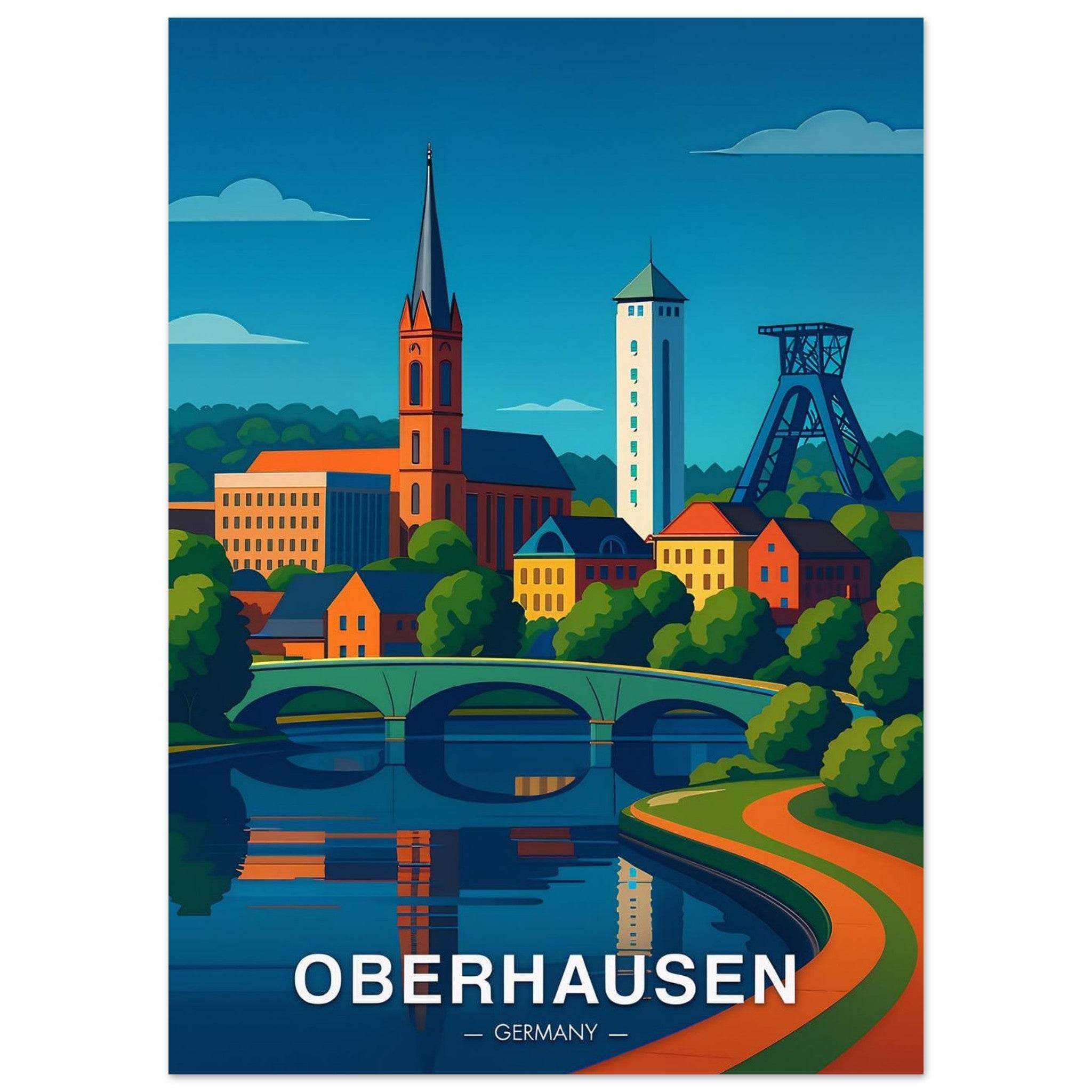 Oberhausen Poster - Geoprints