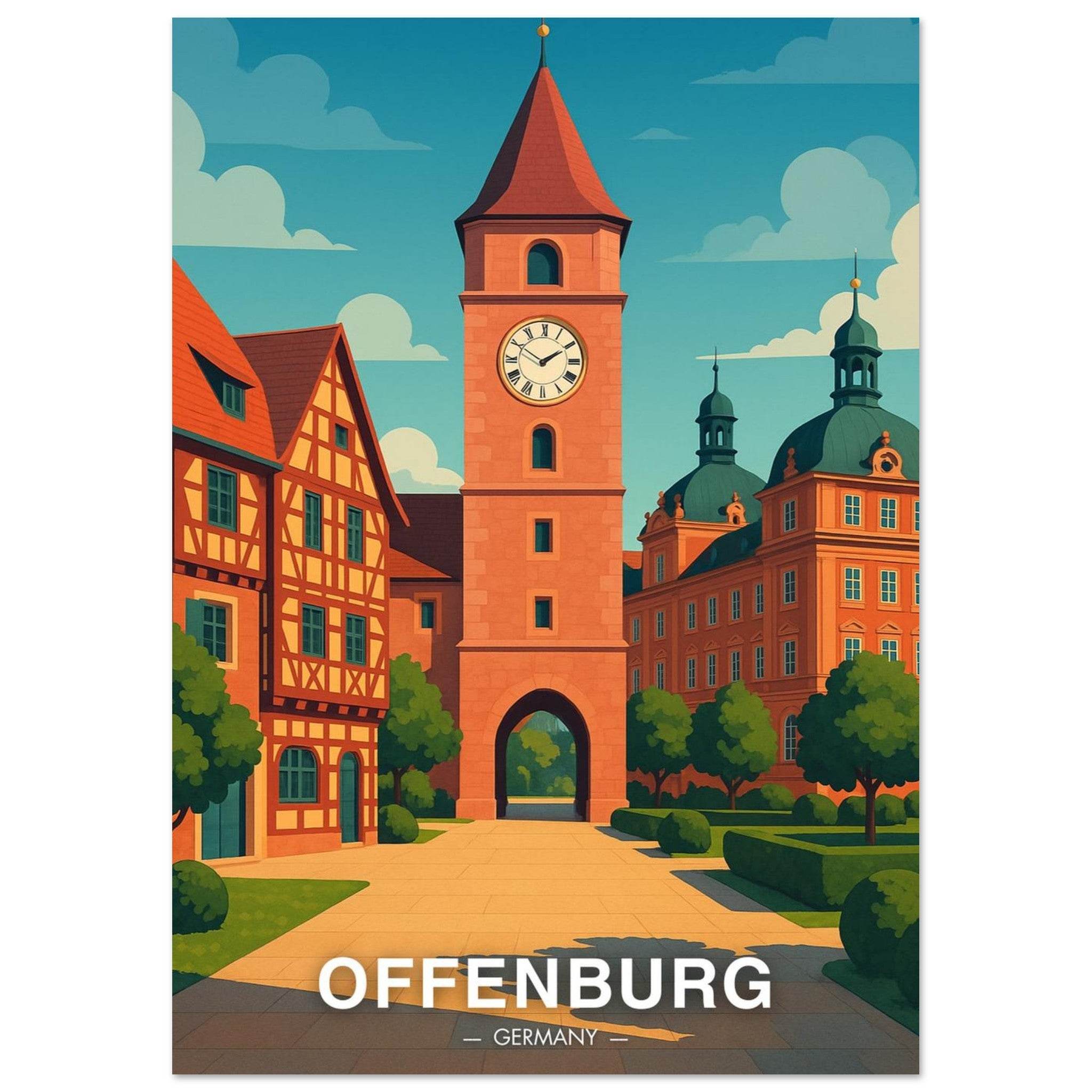 Offenburg Poster - Geoprints