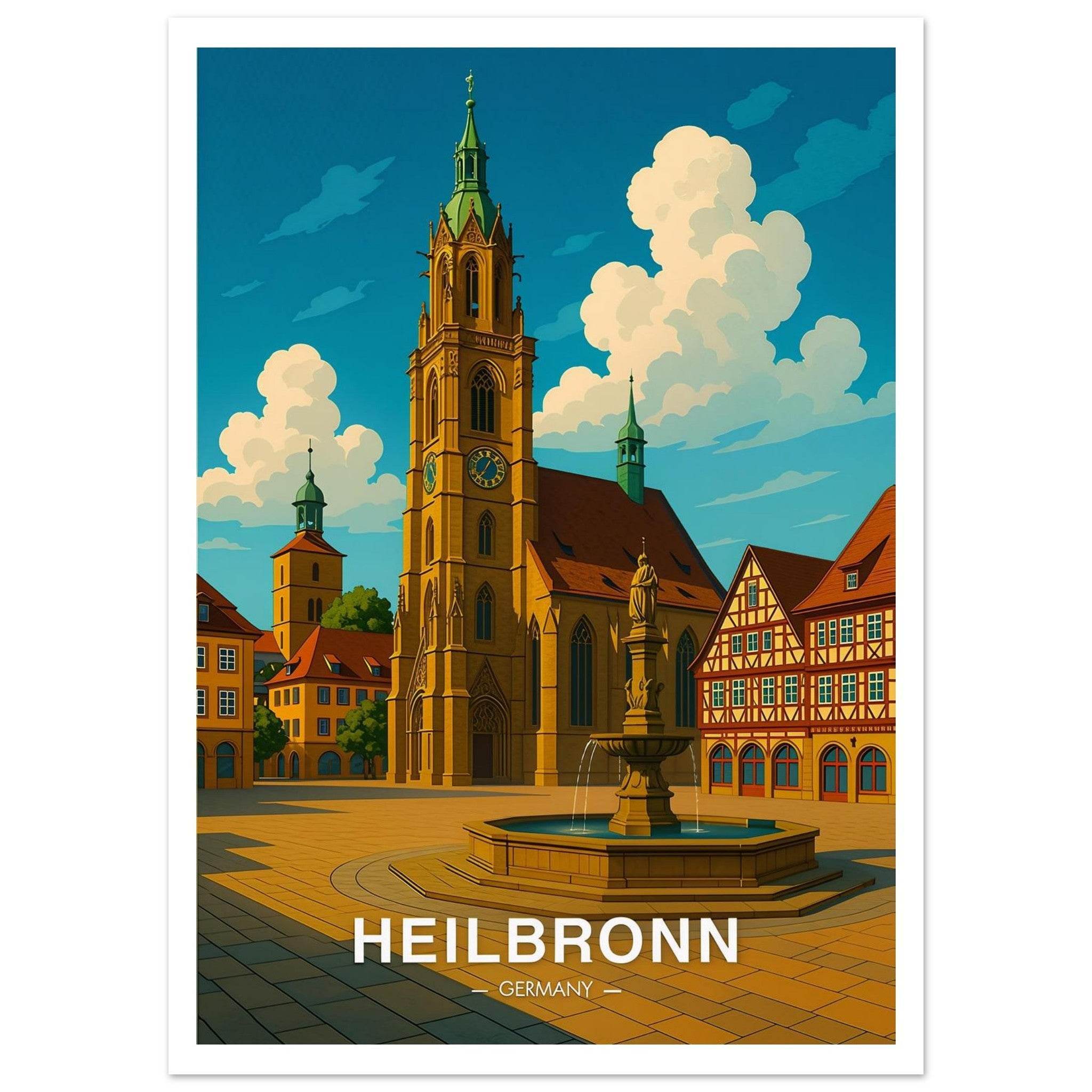 Heilbronn Poster - Geoprints