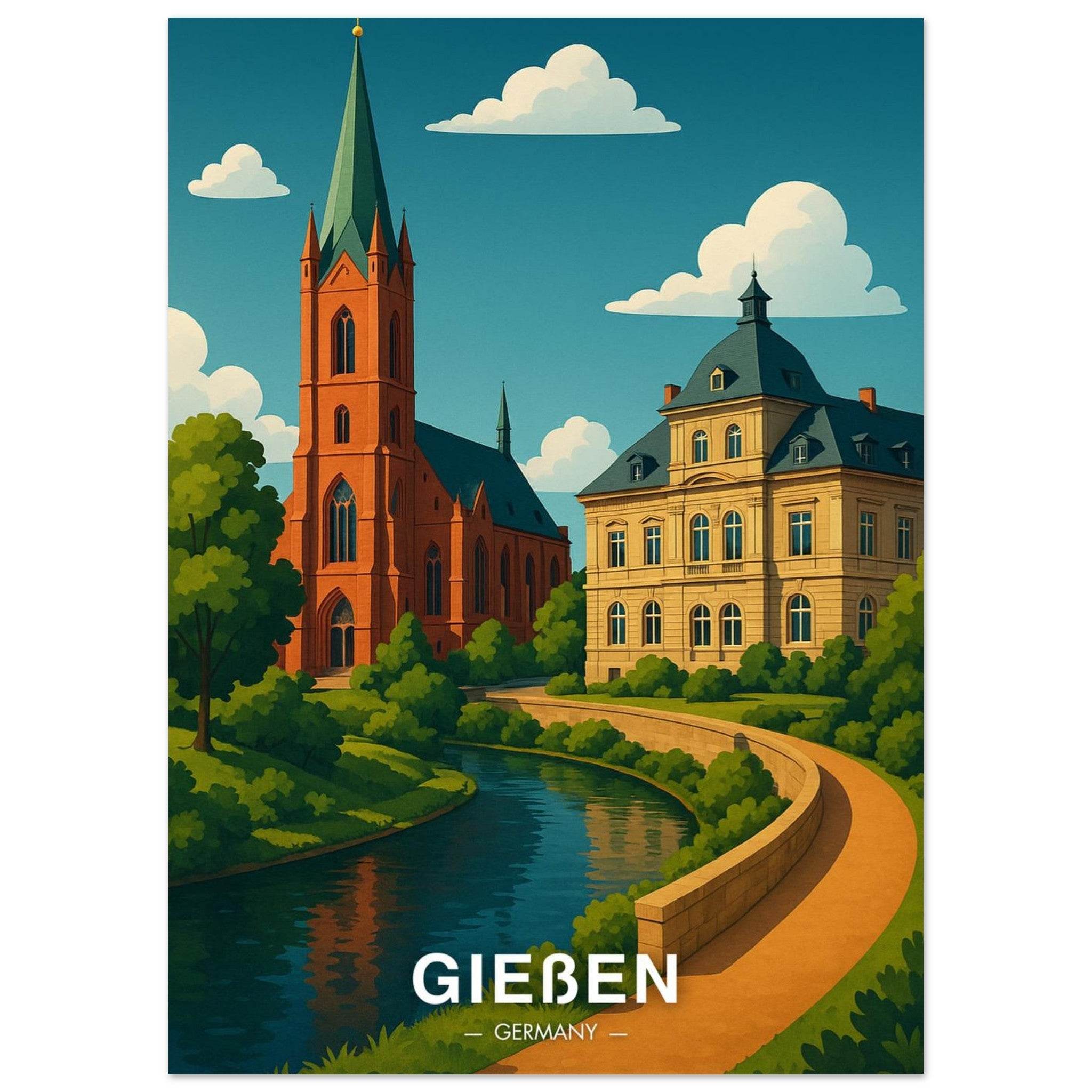 Gießen Poster - Geoprints