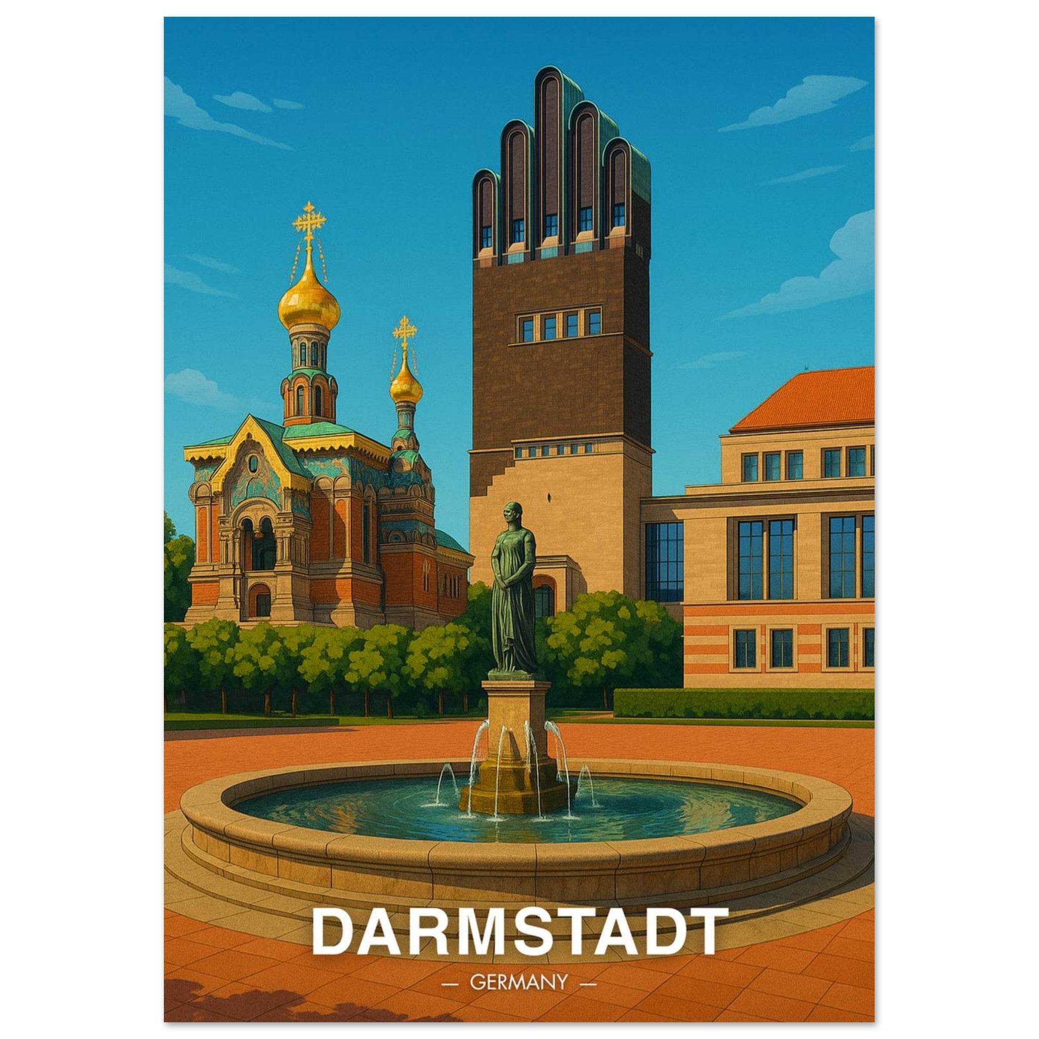 Darmstadt Poster - Geoprints