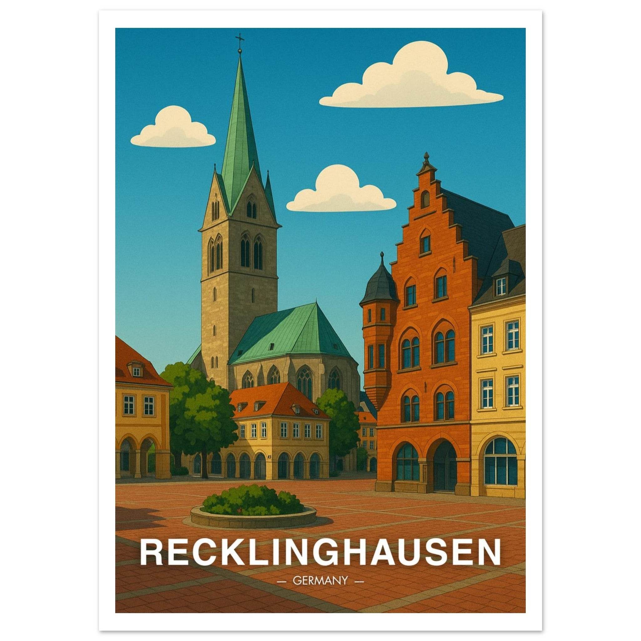Recklinghausen Poster - Geoprints