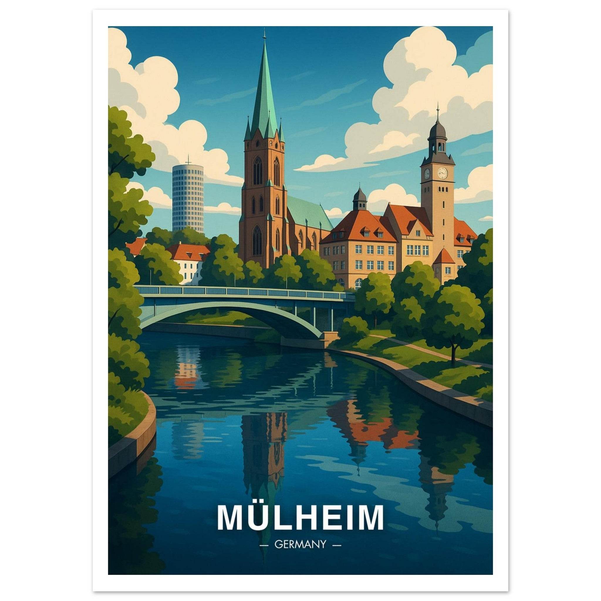 Mülheim Poster - Geoprints