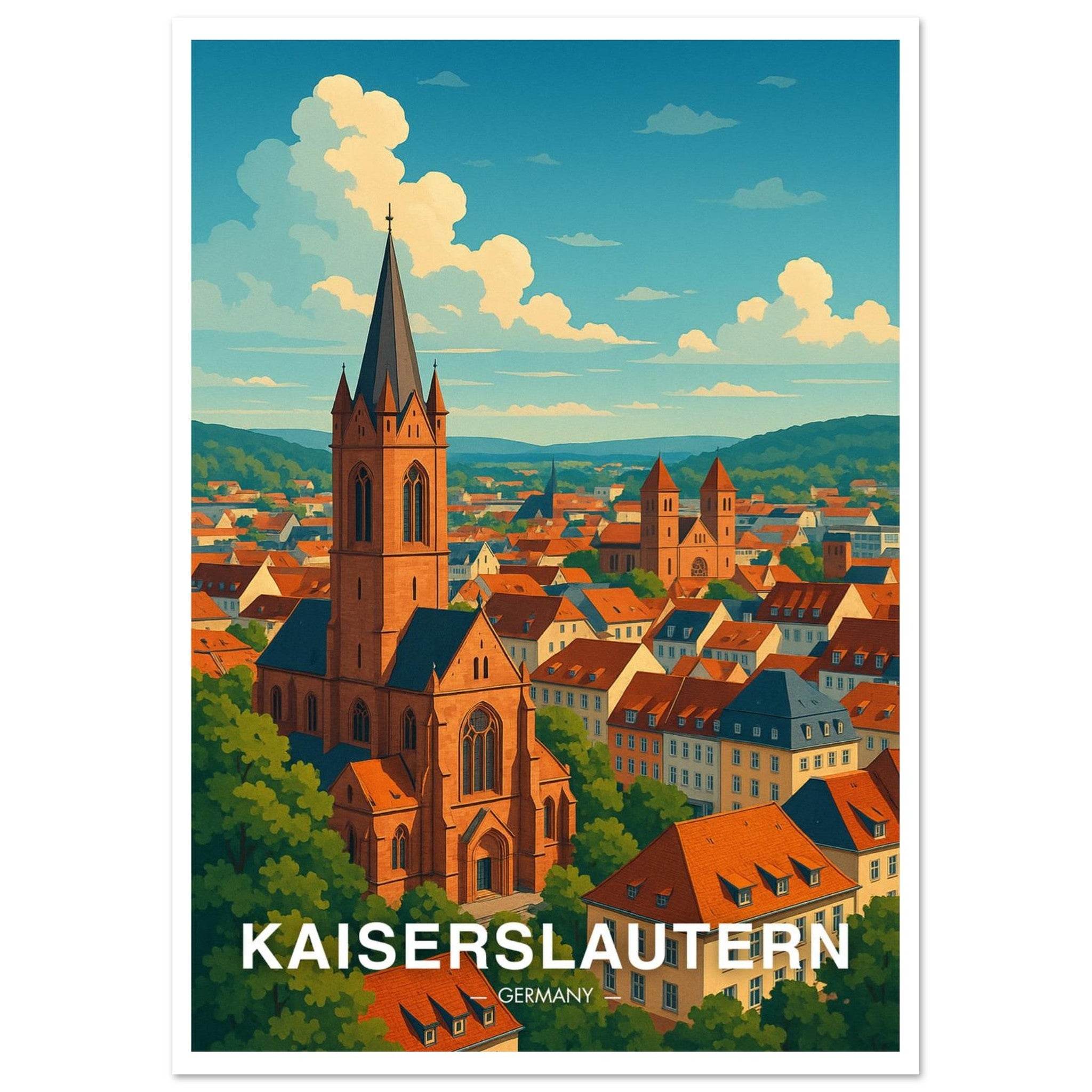 Kaiserslautern Poster - Geoprints