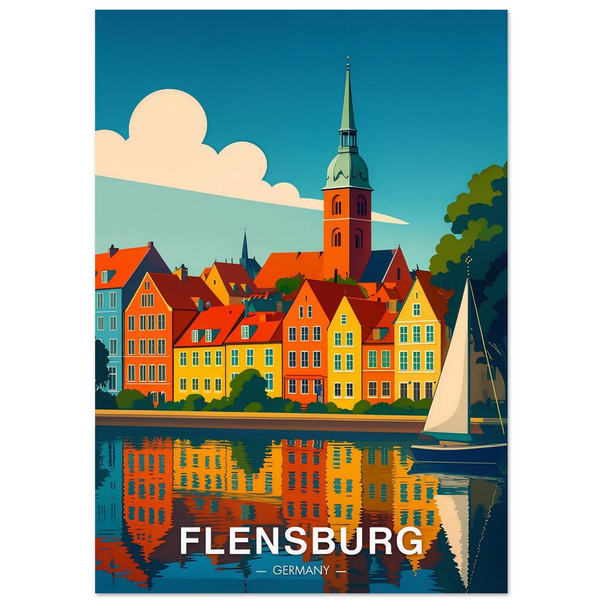 Flensburg Poster - Geoprints