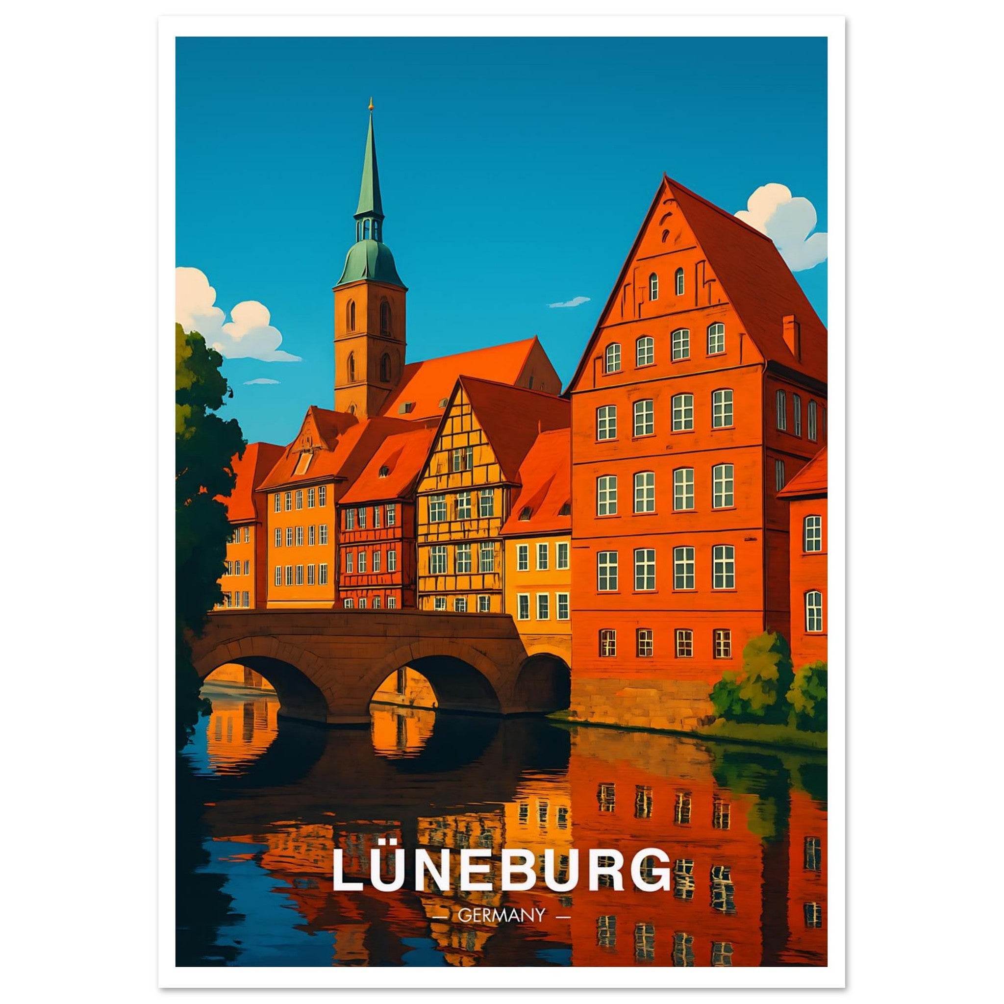 Lüneburg Poster - Geoprints