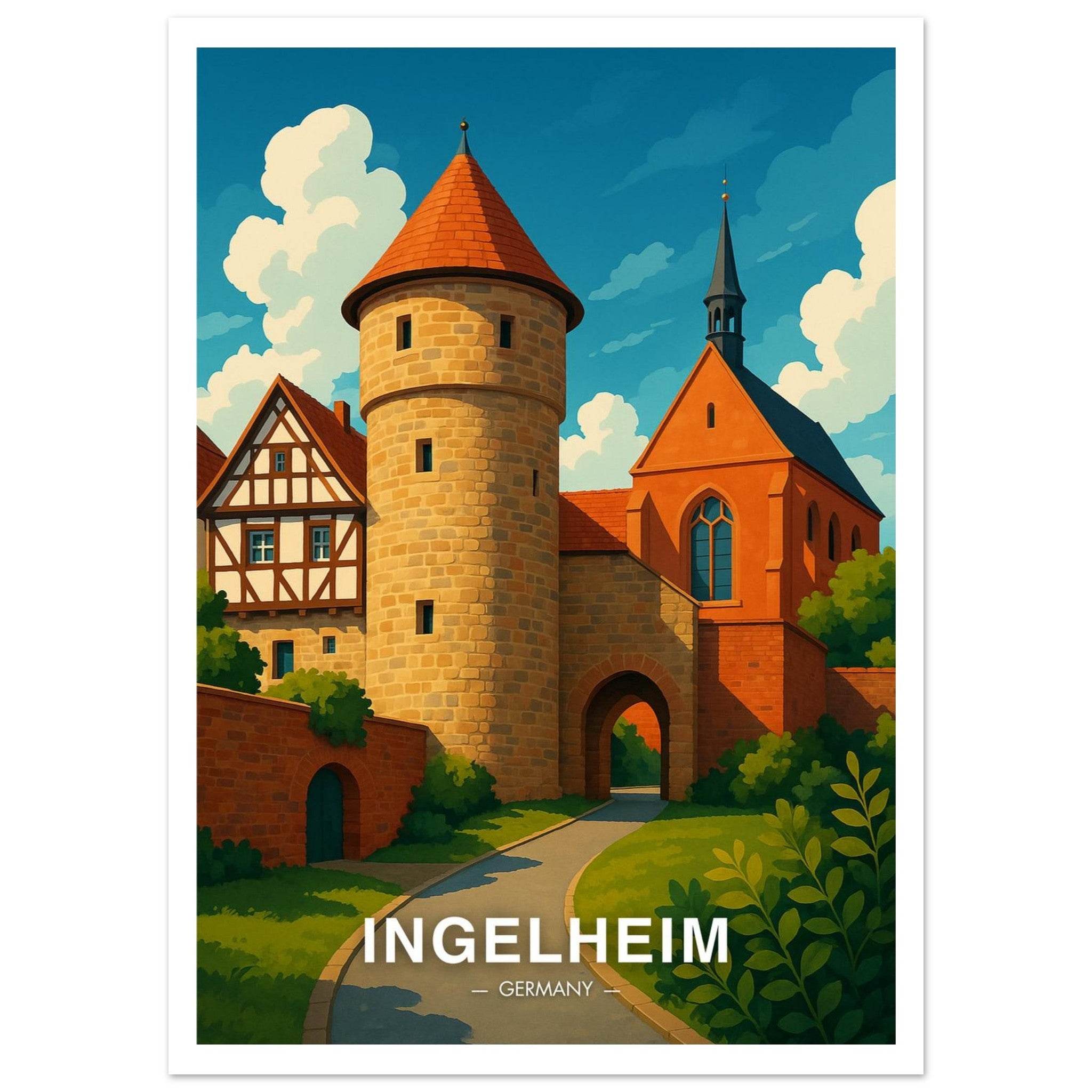 Ingelheim Poster - Geoprints