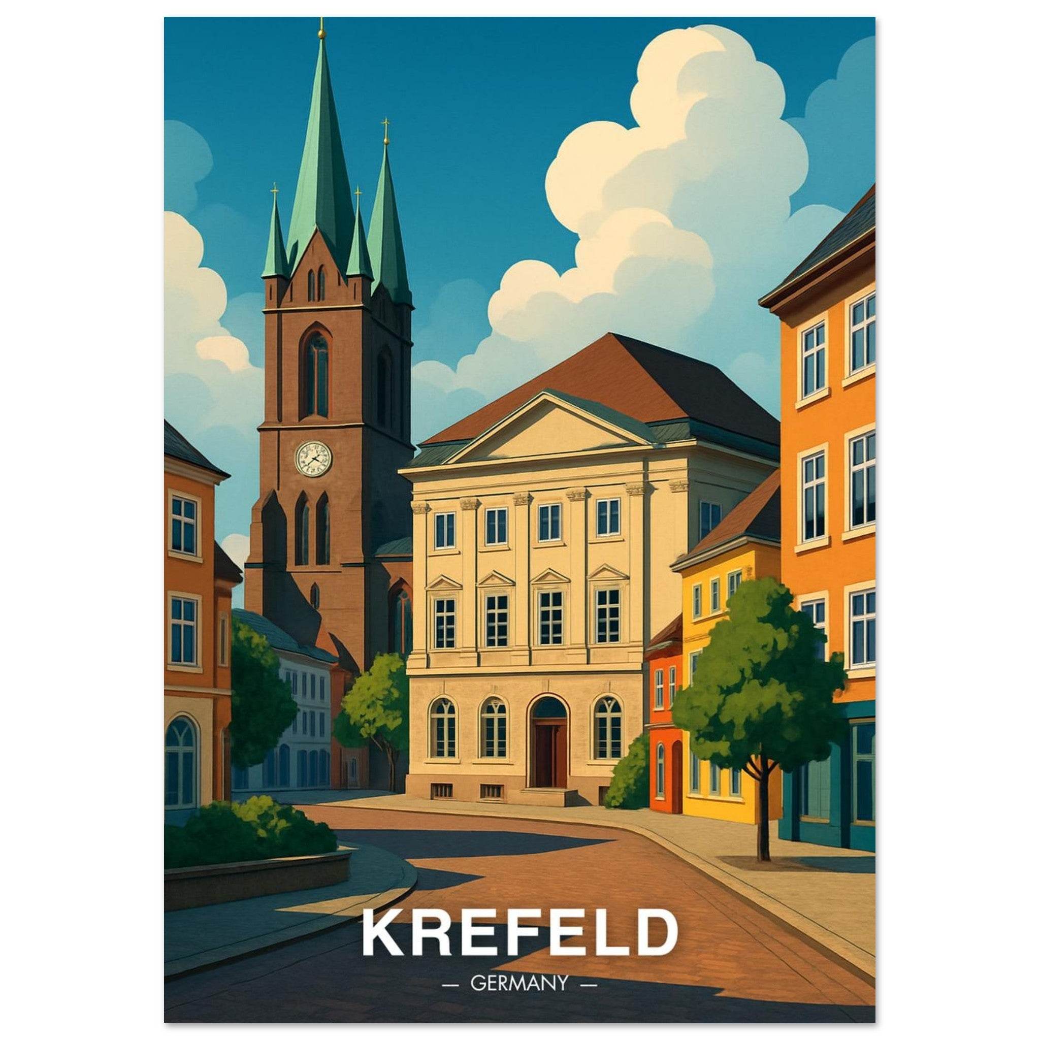 Krefeld Poster - Geoprints