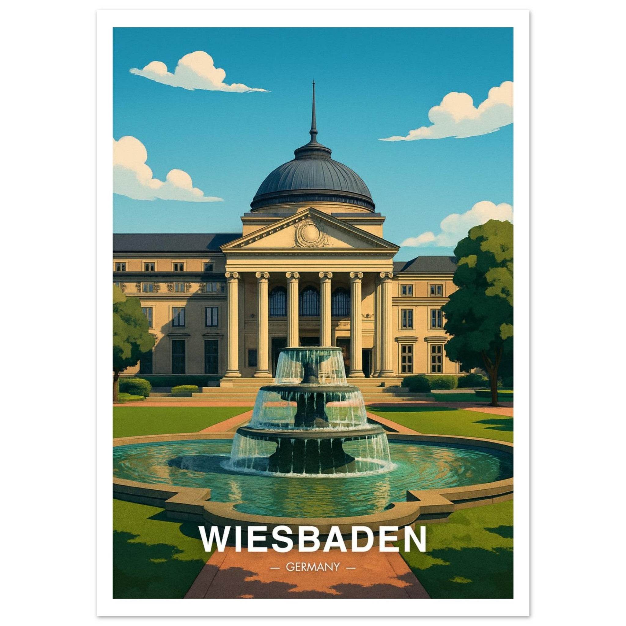 Wiesbaden Poster - Geoprints