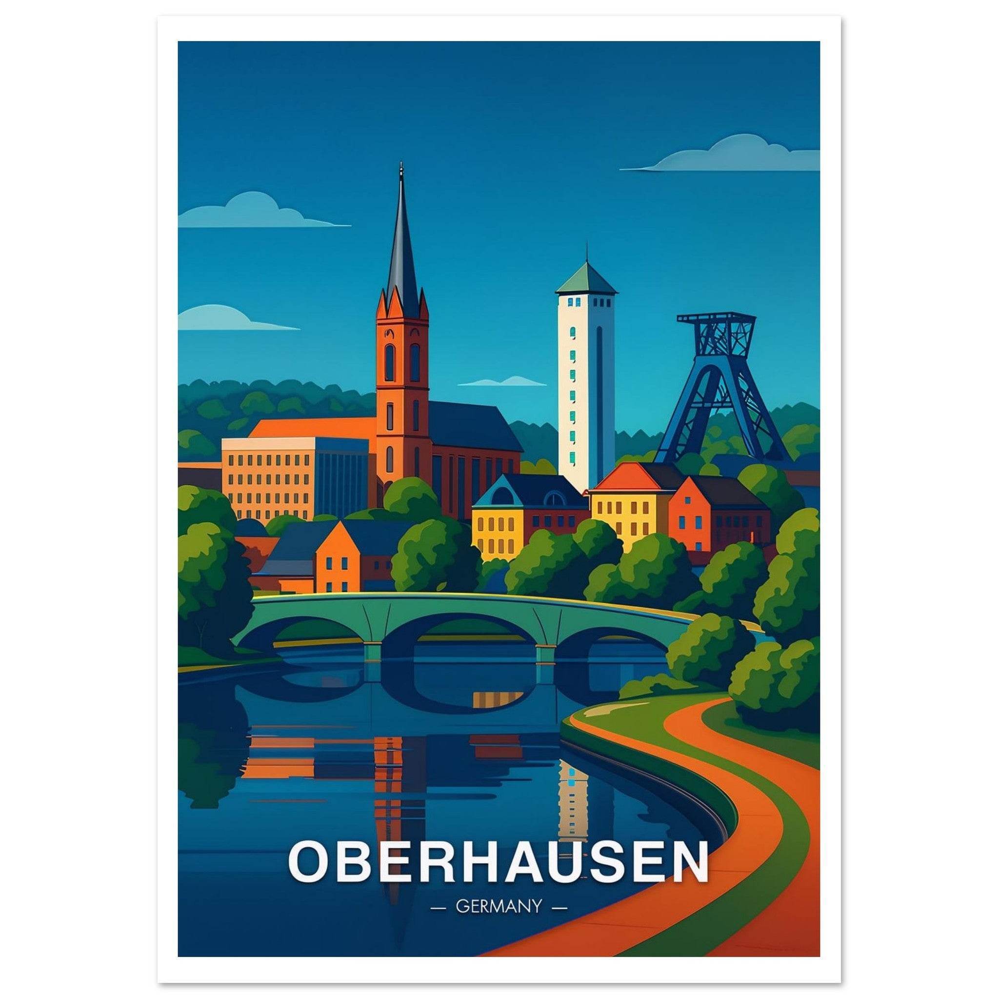 Oberhausen Poster - Geoprints