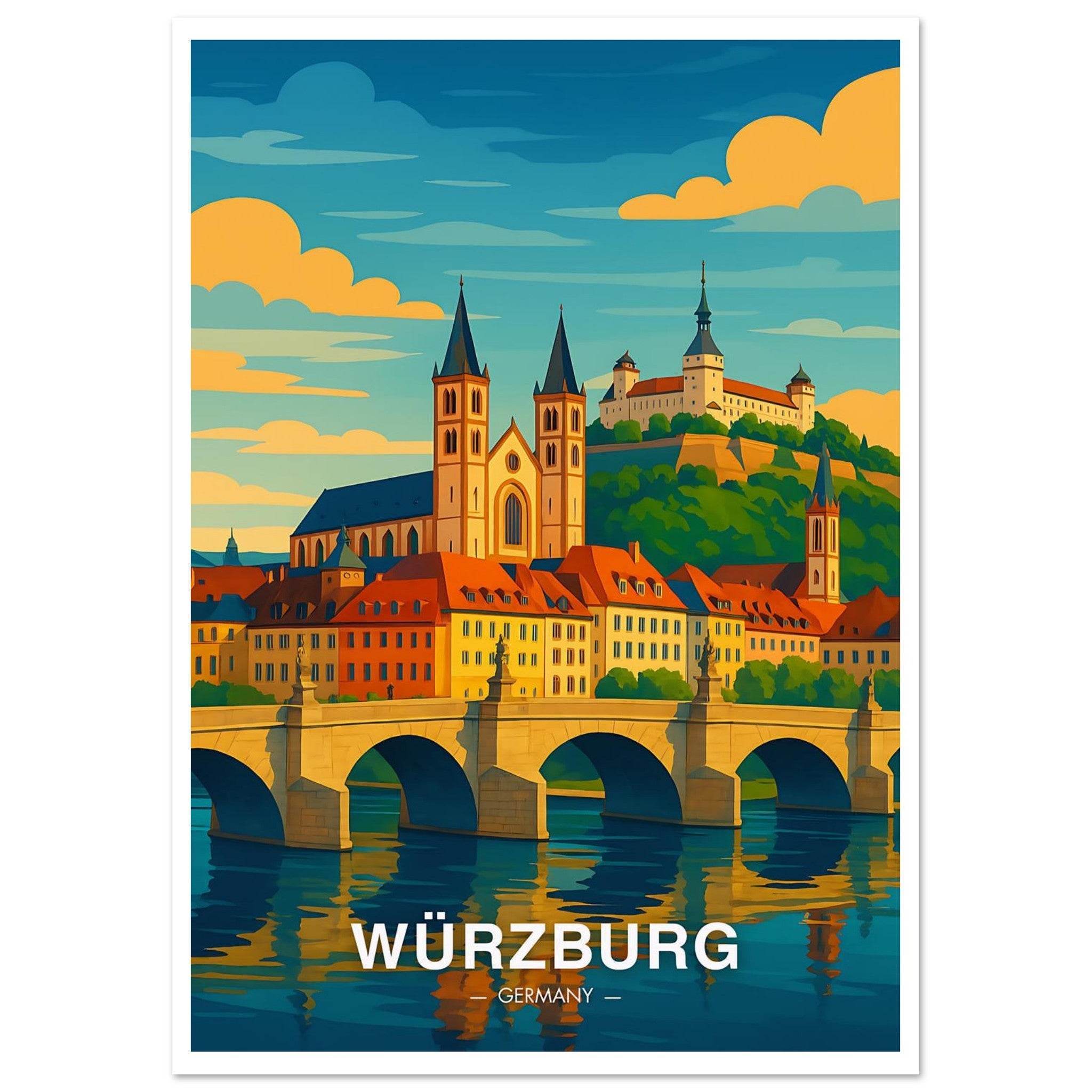 Würzburg Poster - Geoprints