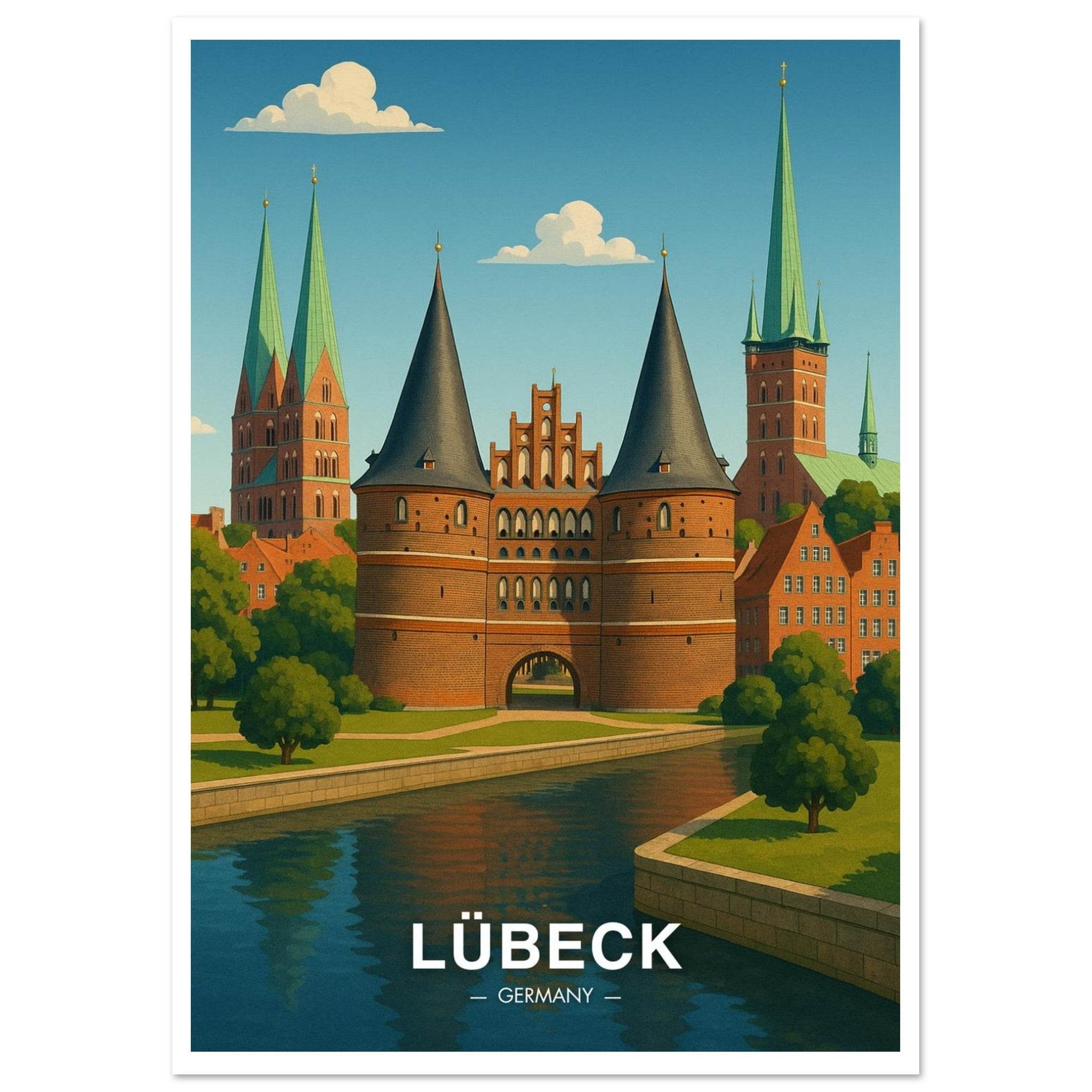 Lübeck Poster - Geoprints