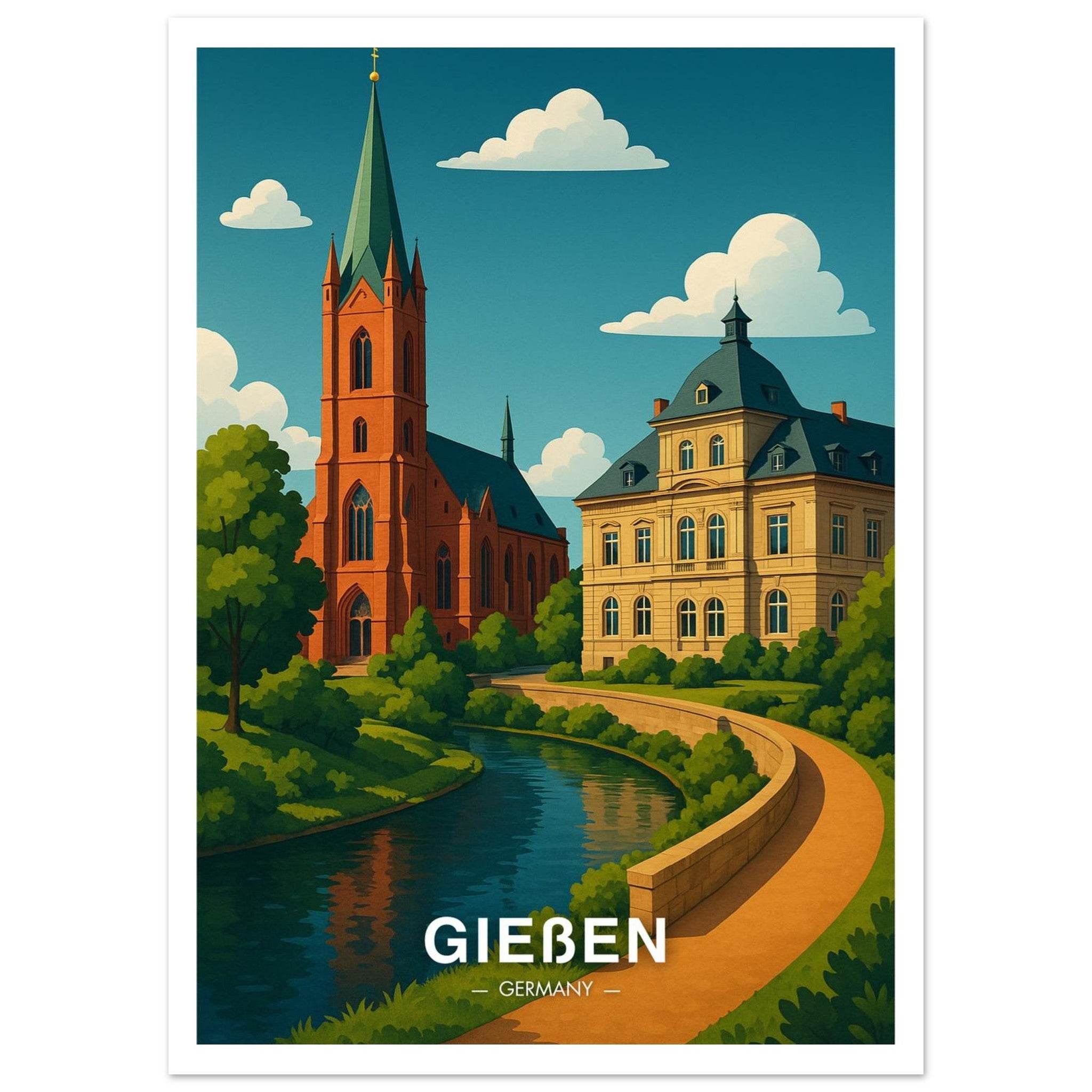 Gießen Poster - Geoprints