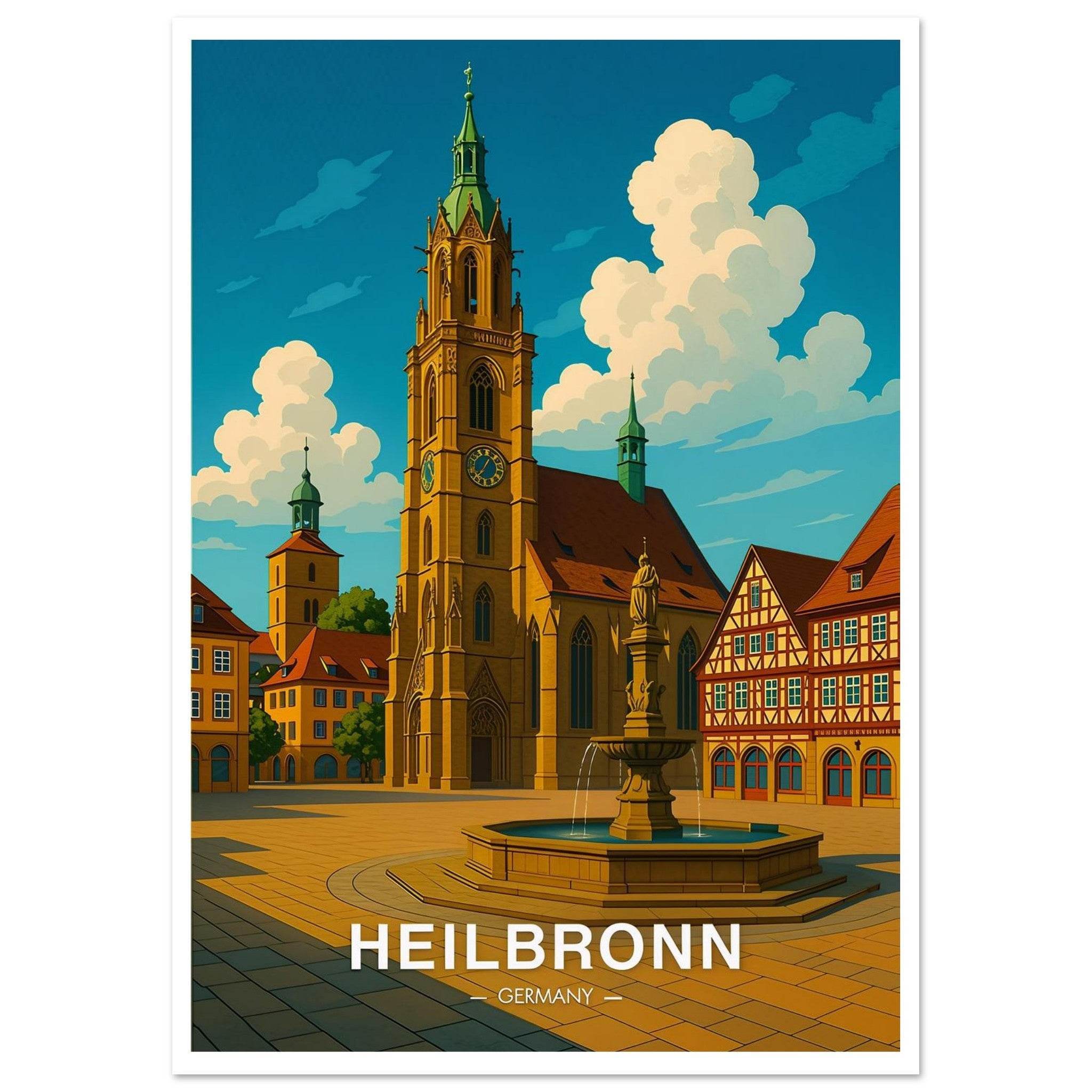 Heilbronn Poster - Geoprints