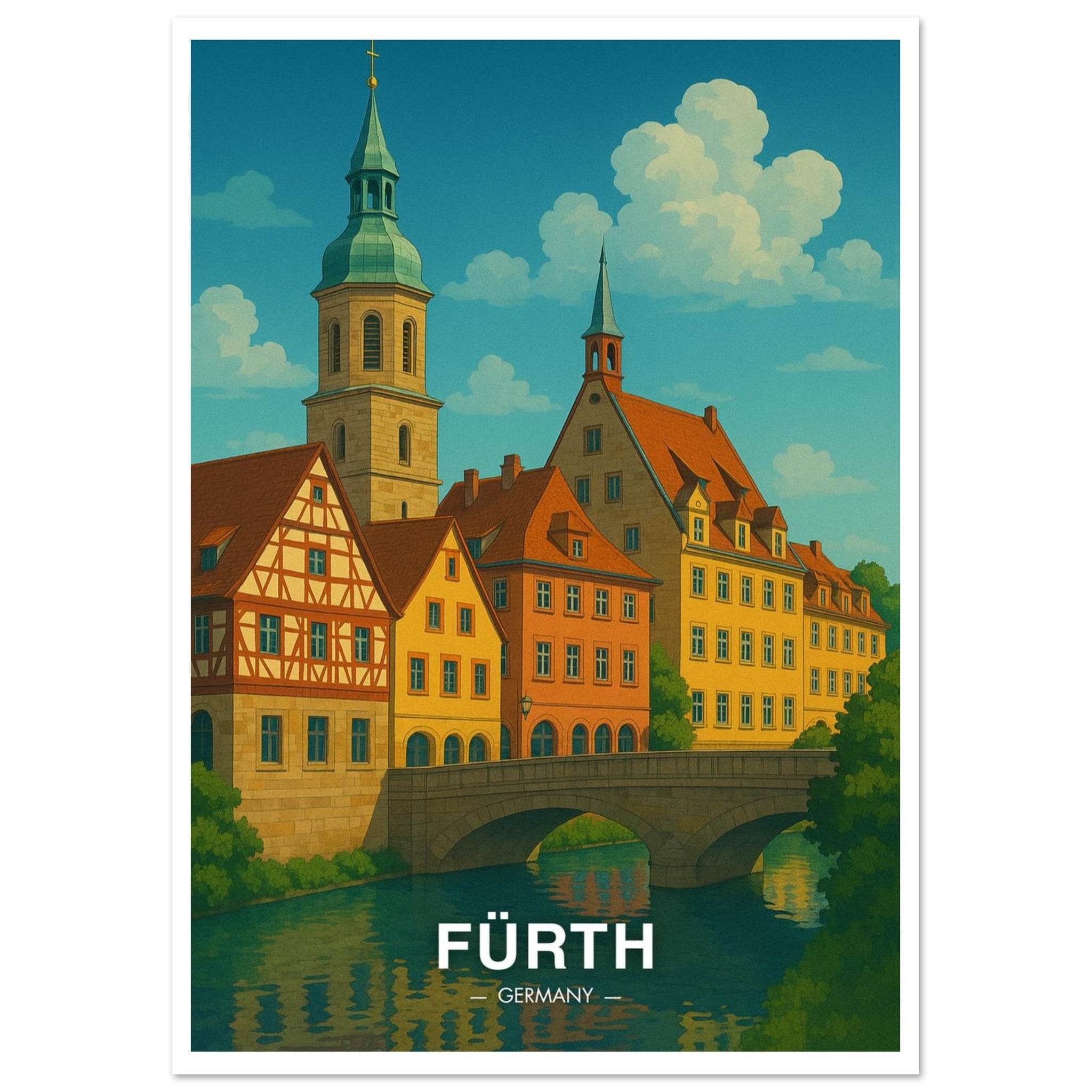Fürth Poster - Geoprints