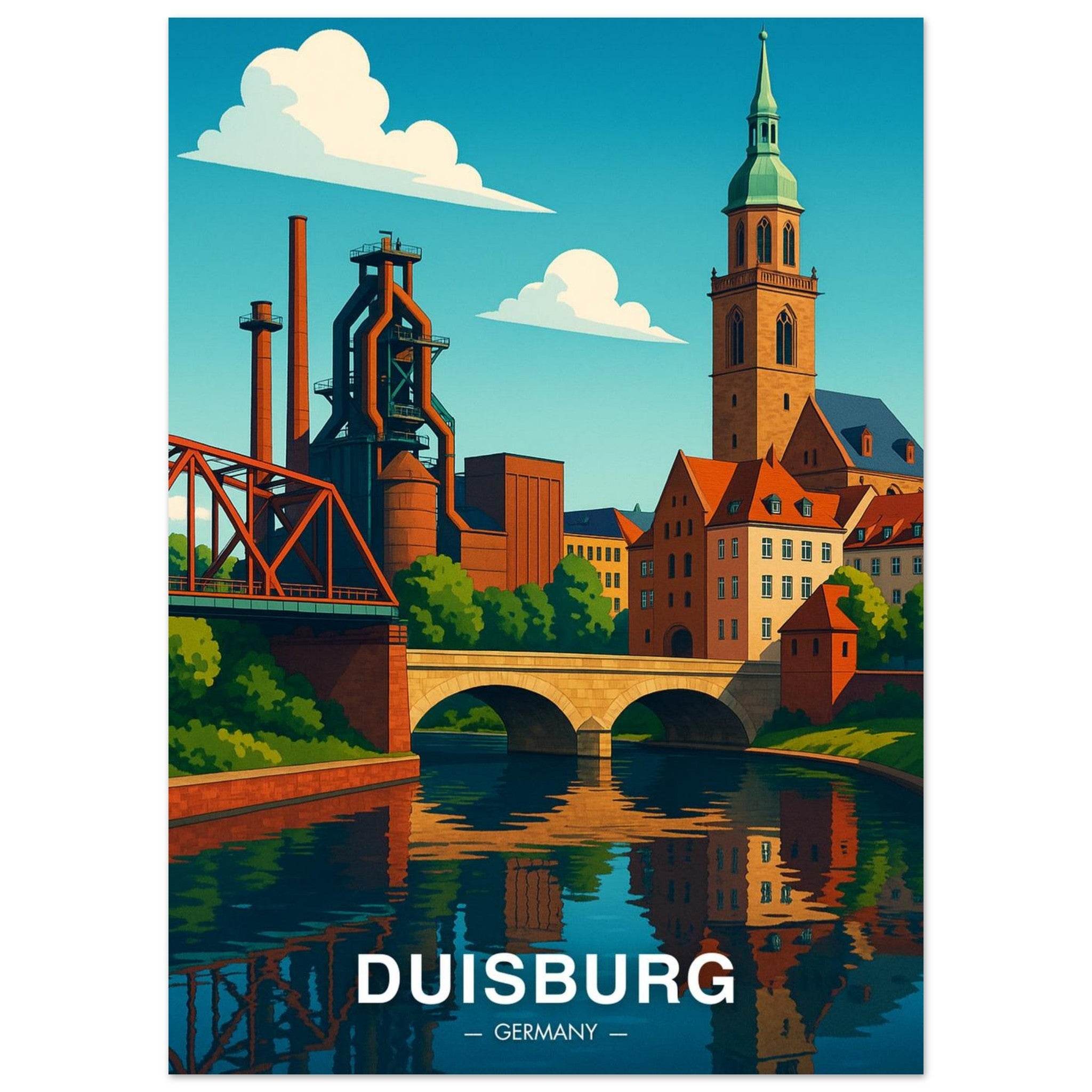 Duisburg Poster - Geoprints