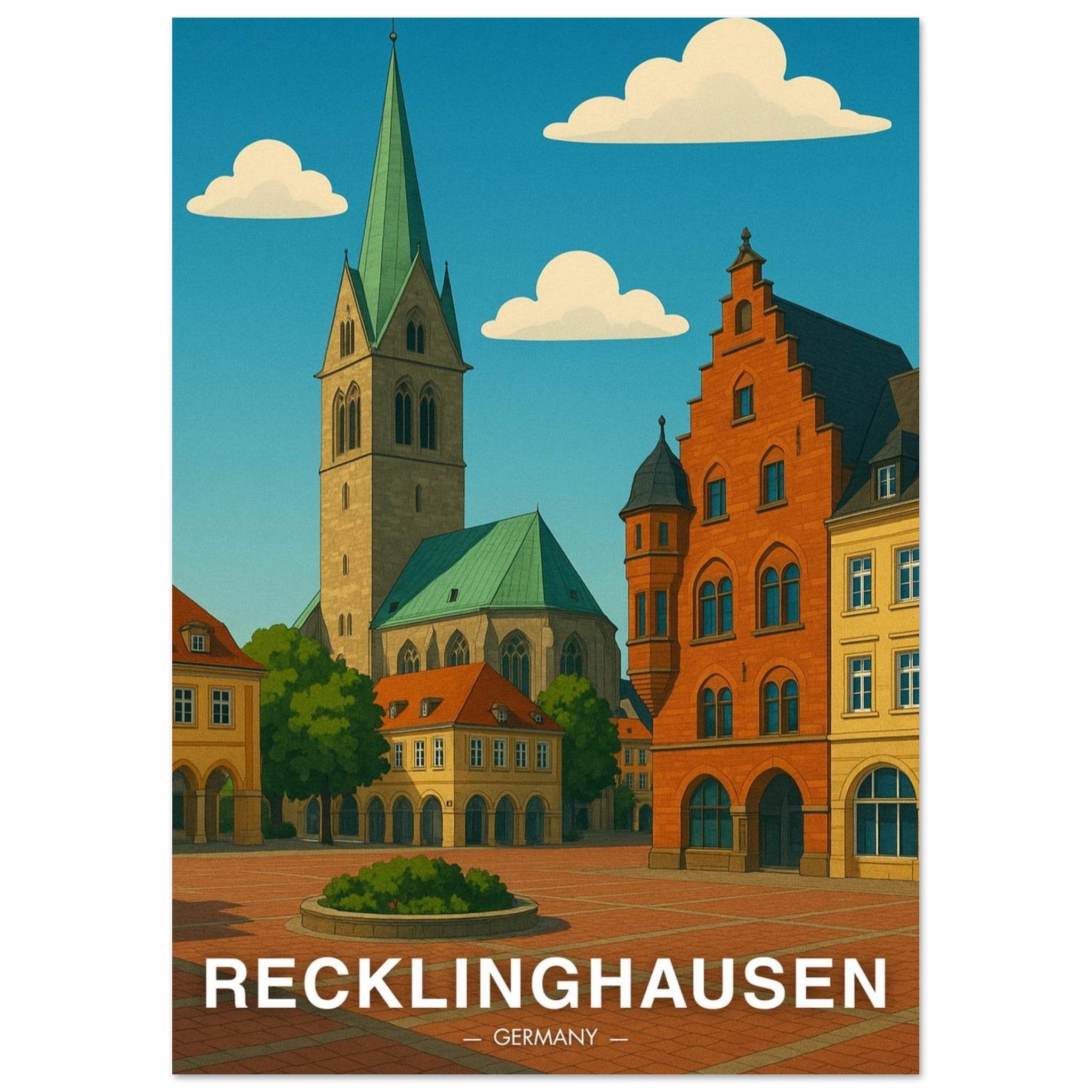 Recklinghausen Poster - Geoprints